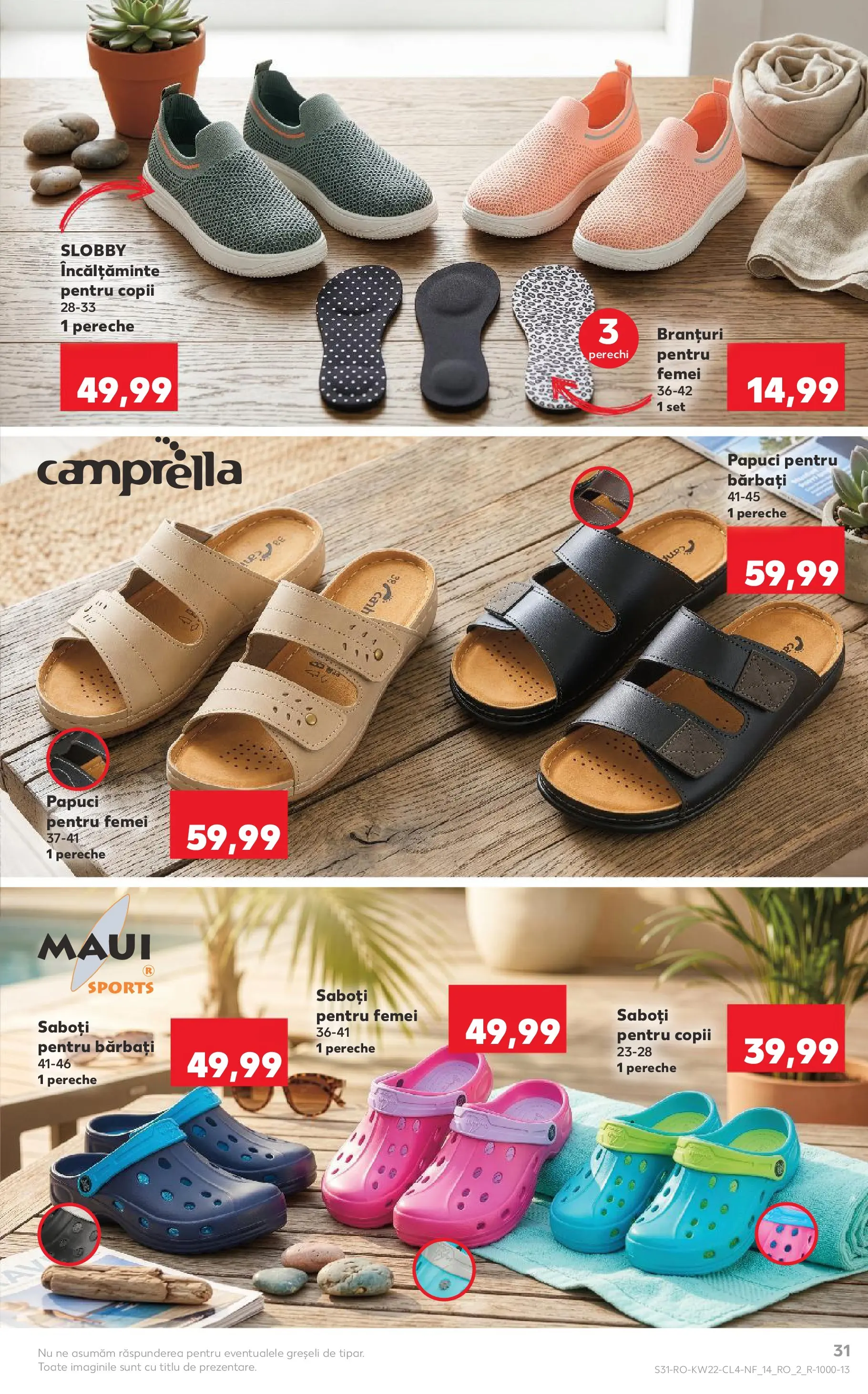 Kaufland Comarnic 26.05.2026 - Revista si Oferta | Pagină: 31 | Produse: Bornoz takımı, Papuci