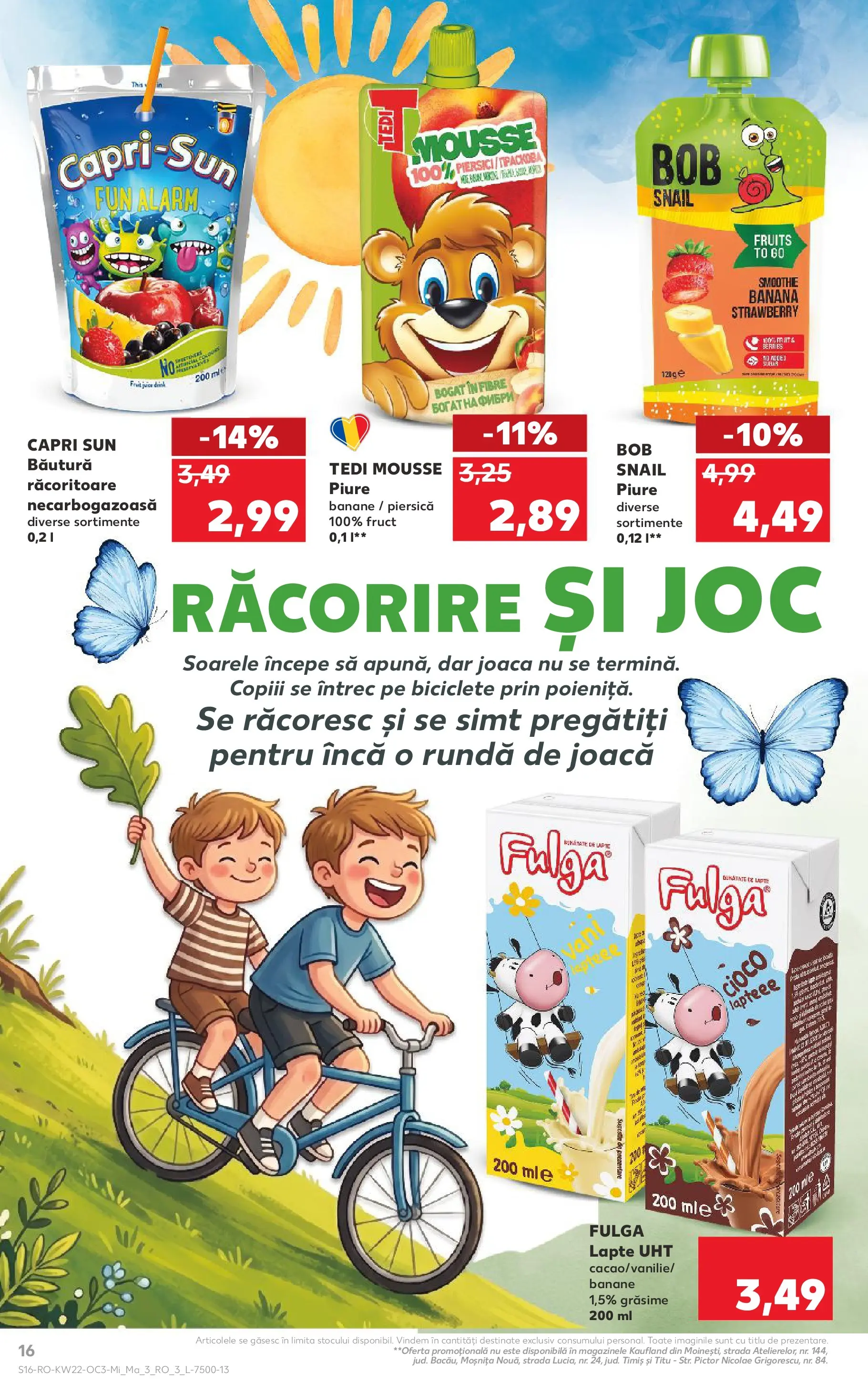 Kaufland Viseu de Sus 26.05.2026 - Revista si Oferta | Pagină: 16 | Produse: Piersică, Joc, Lapte, Banane
