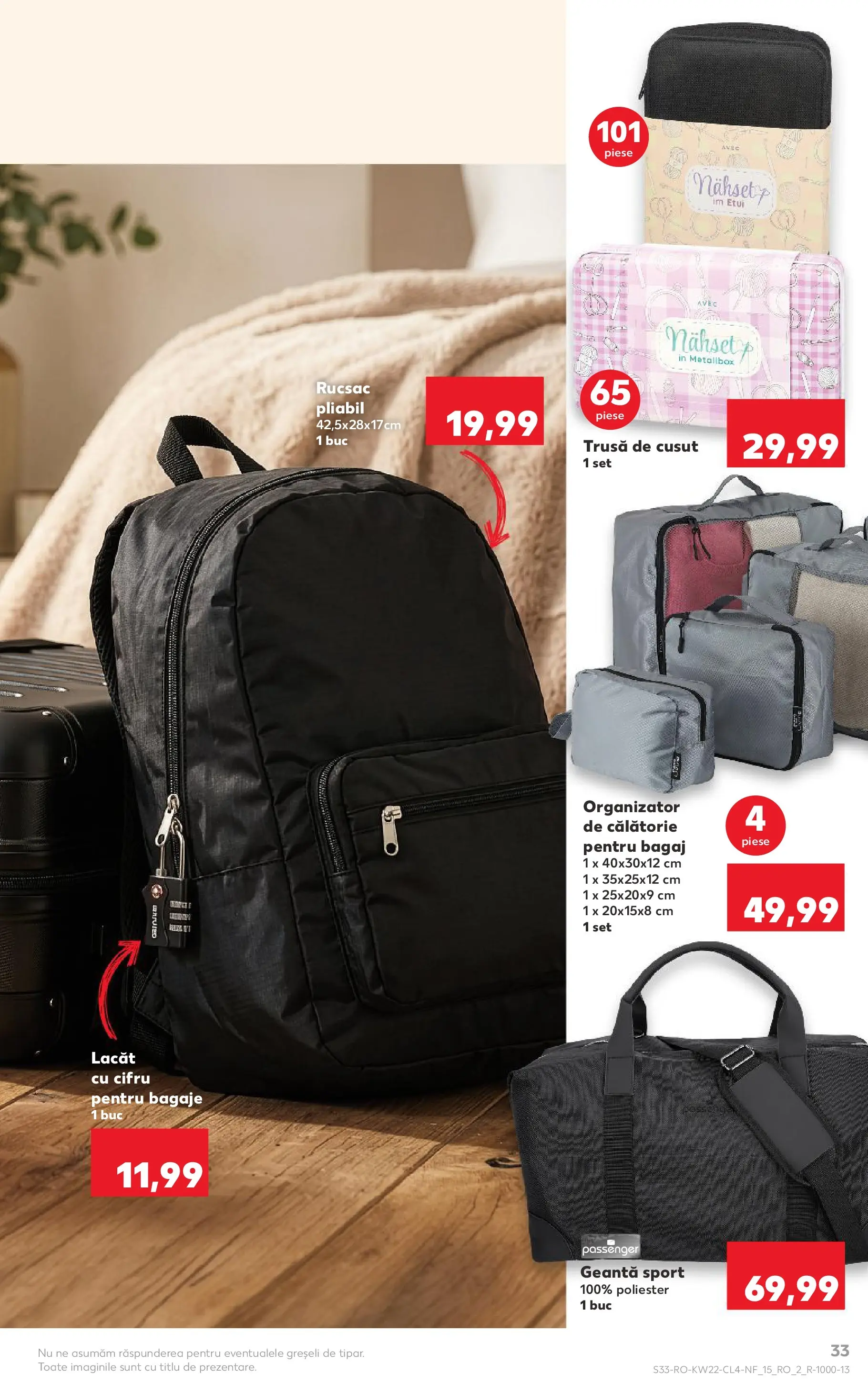 Kaufland Comarnic 26.05.2026 - Revista si Oferta | Pagină: 33 | Produse: Geantă, Rucsac