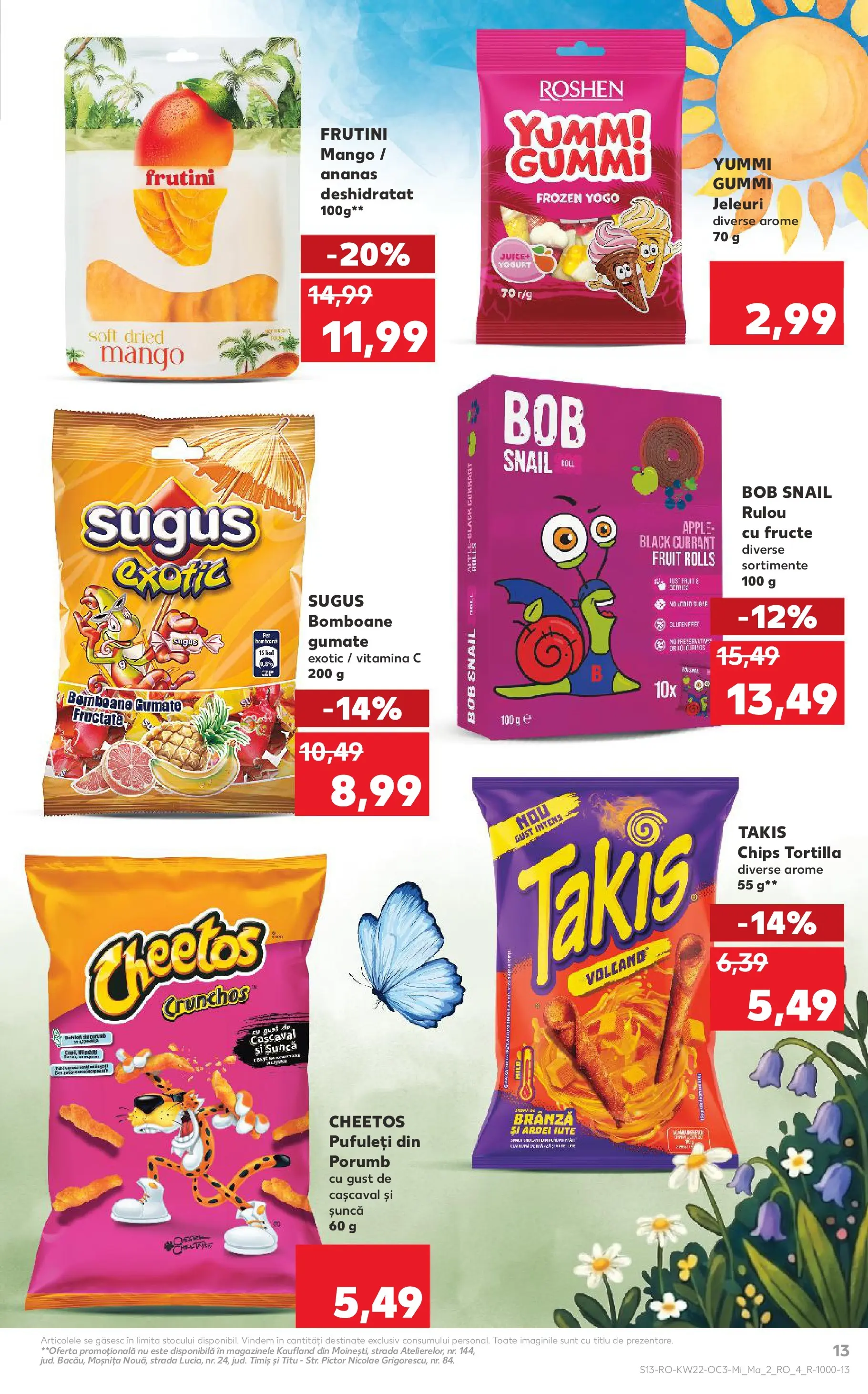 Kaufland Domnesti 26.05.2026 - Revista si Oferta | Pagină: 13 | Produse: Șuncă, Pufuleți, Ananas, Fructe