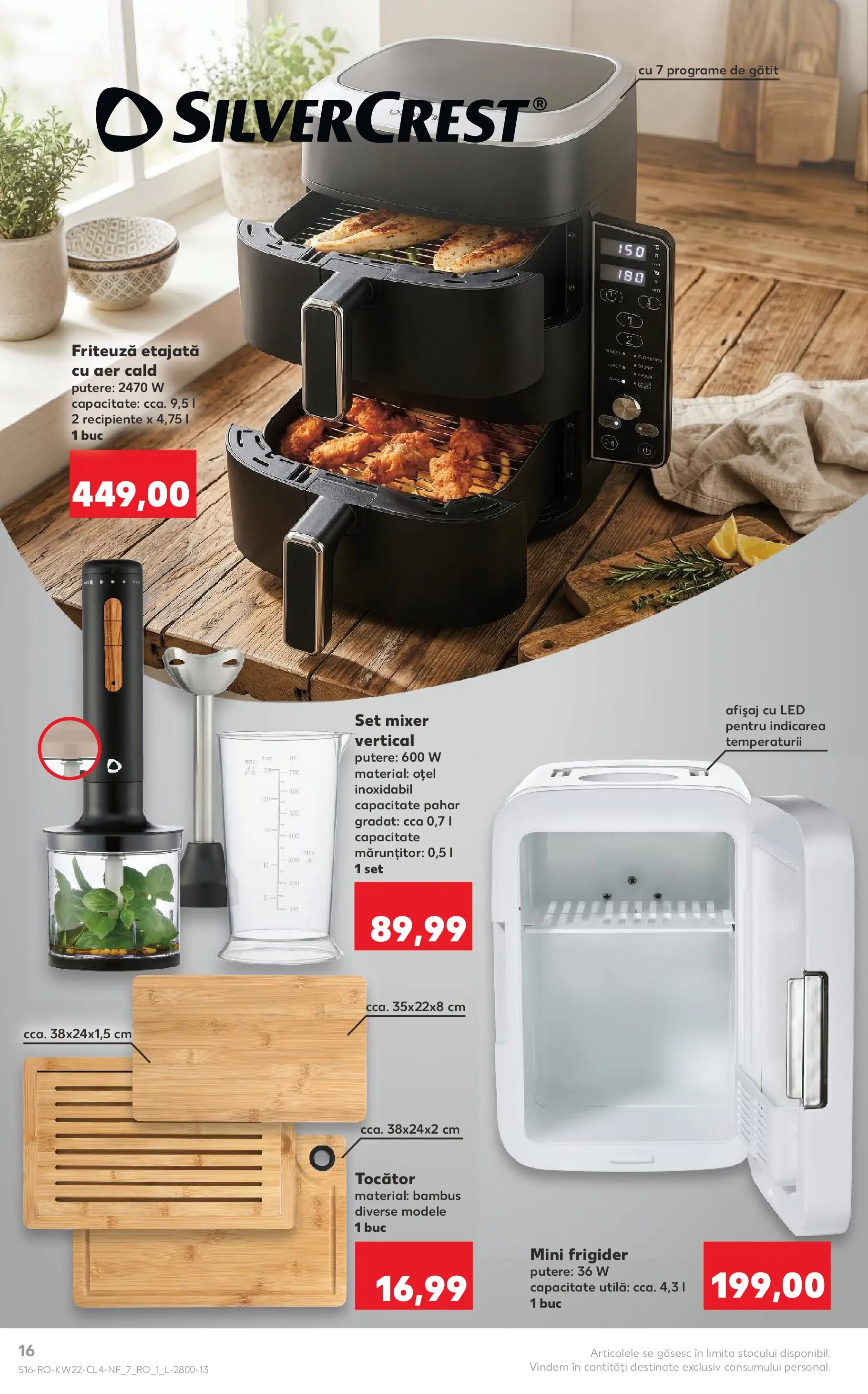 Kaufland Codlea 27.05.2026 - Revista si Oferta | Pagină: 16 | Produse: Frigider, Babak, Recipiente, Tocător