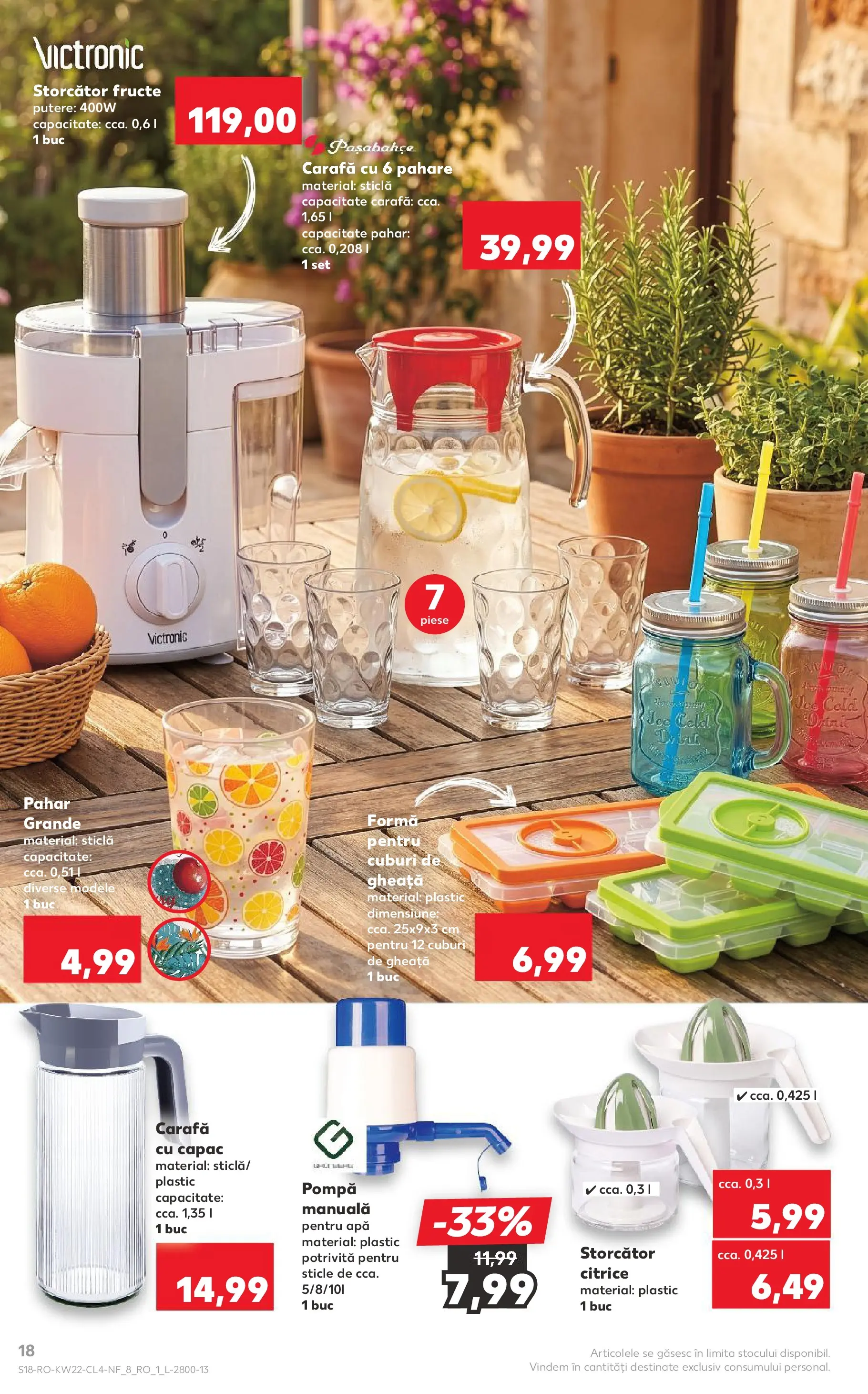 Kaufland Codlea 27.05.2026 - Revista si Oferta | Pagină: 18 | Produse: Amerikan servis, Carafă, Apă, Fructe