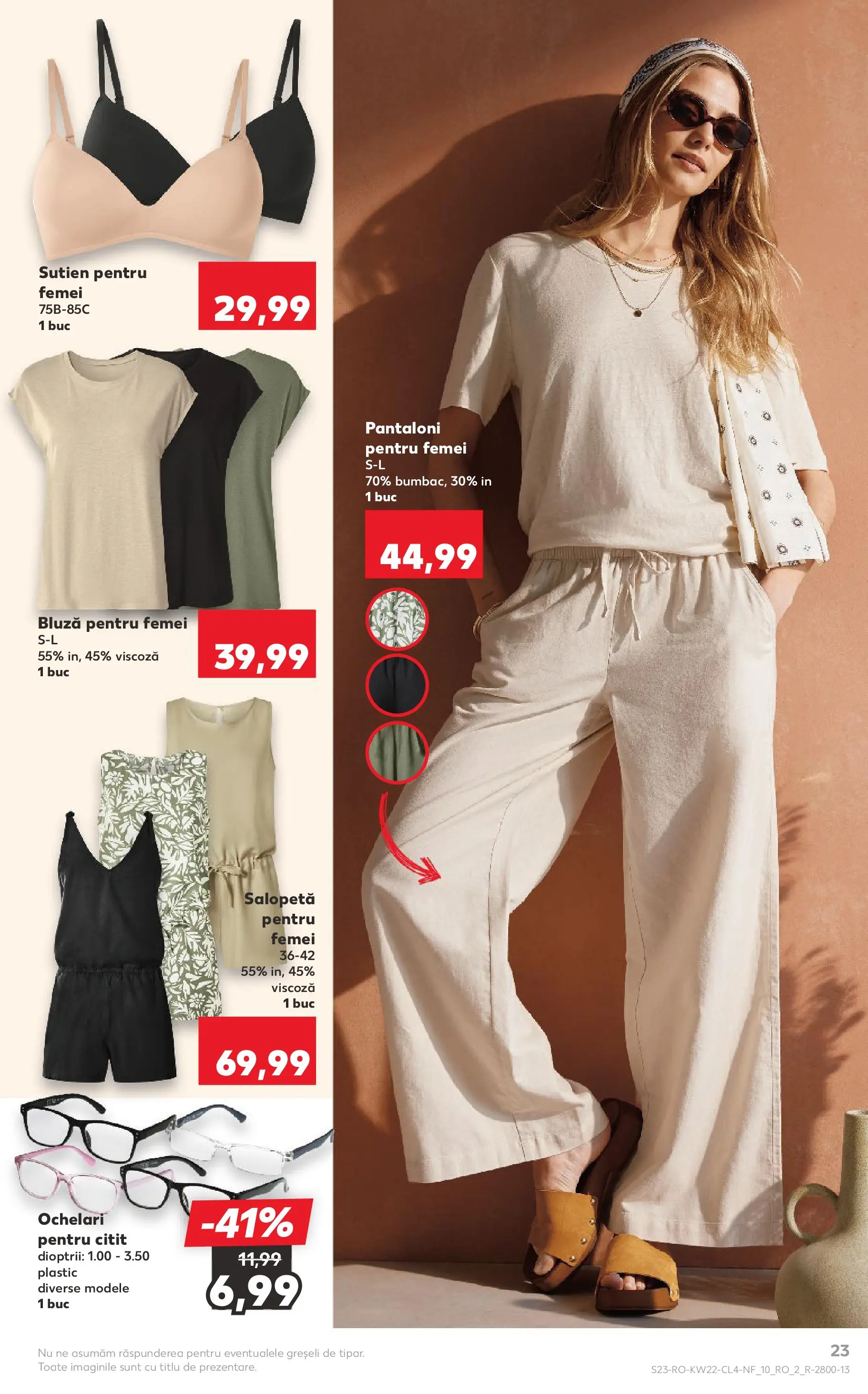 Kaufland Codlea 27.05.2026 - Revista si Oferta | Pagină: 23 | Produse: Ochelari, Bluză, Pantaloni, Sutien