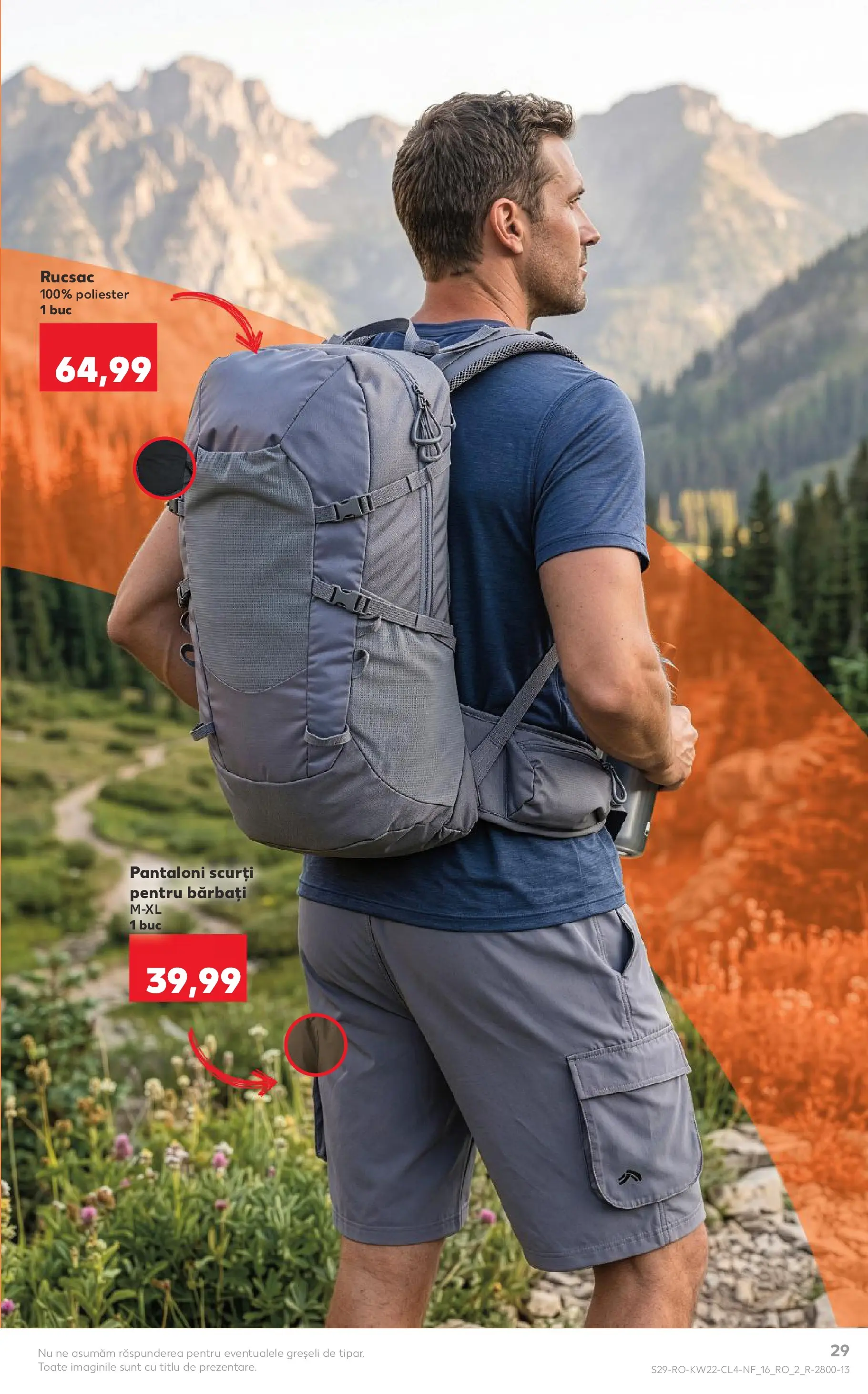 Kaufland Codlea 27.05.2026 - Revista si Oferta | Pagină: 29 | Produse: Pantaloni, Pantaloni scurți, Rucsac