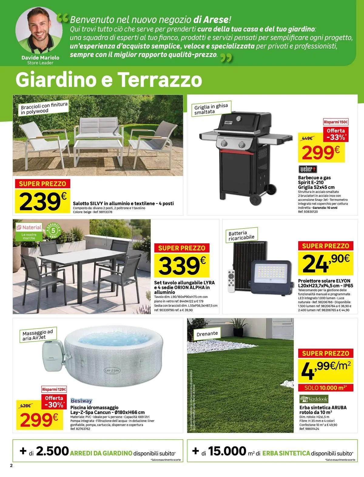Nuovo Leroy Merlin - Nuova apertura Leroy Merlin ad Arese! dal 27/05/2026 > offerte anteprima 🛍️ | Pagina: 2 | Prodotti: Telecomando, Barbecue, Piscina, Alluminio