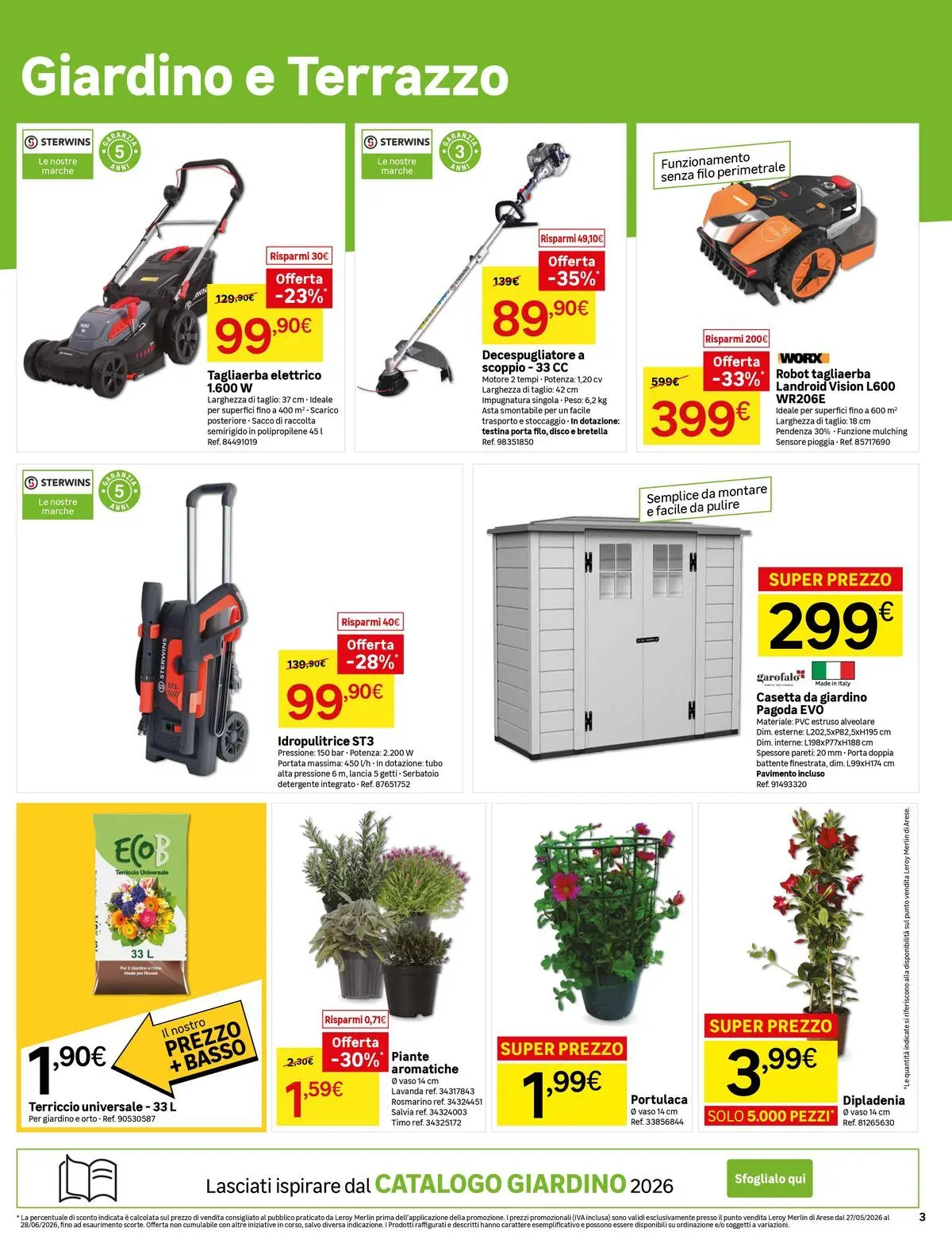 Nuovo Leroy Merlin - Nuova apertura Leroy Merlin ad Arese! dal 27/05/2026 > offerte anteprima 🛍️ | Pagina: 3 | Prodotti: Tubo, Lavanda, Robot, Vaso