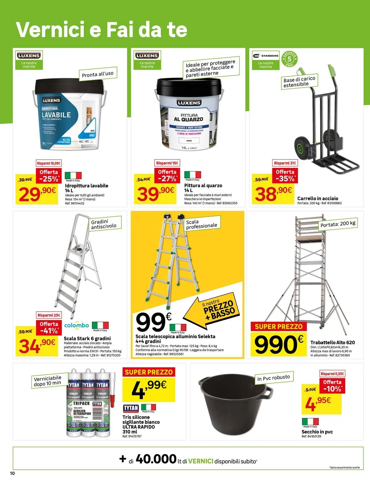 Nuovo Leroy Merlin - Nuova apertura Leroy Merlin ad Arese! dal 27/05/2026 > offerte anteprima 🛍️ | Pagina: 10 | Prodotti: Pittura, Secchio, Scala, Silicone