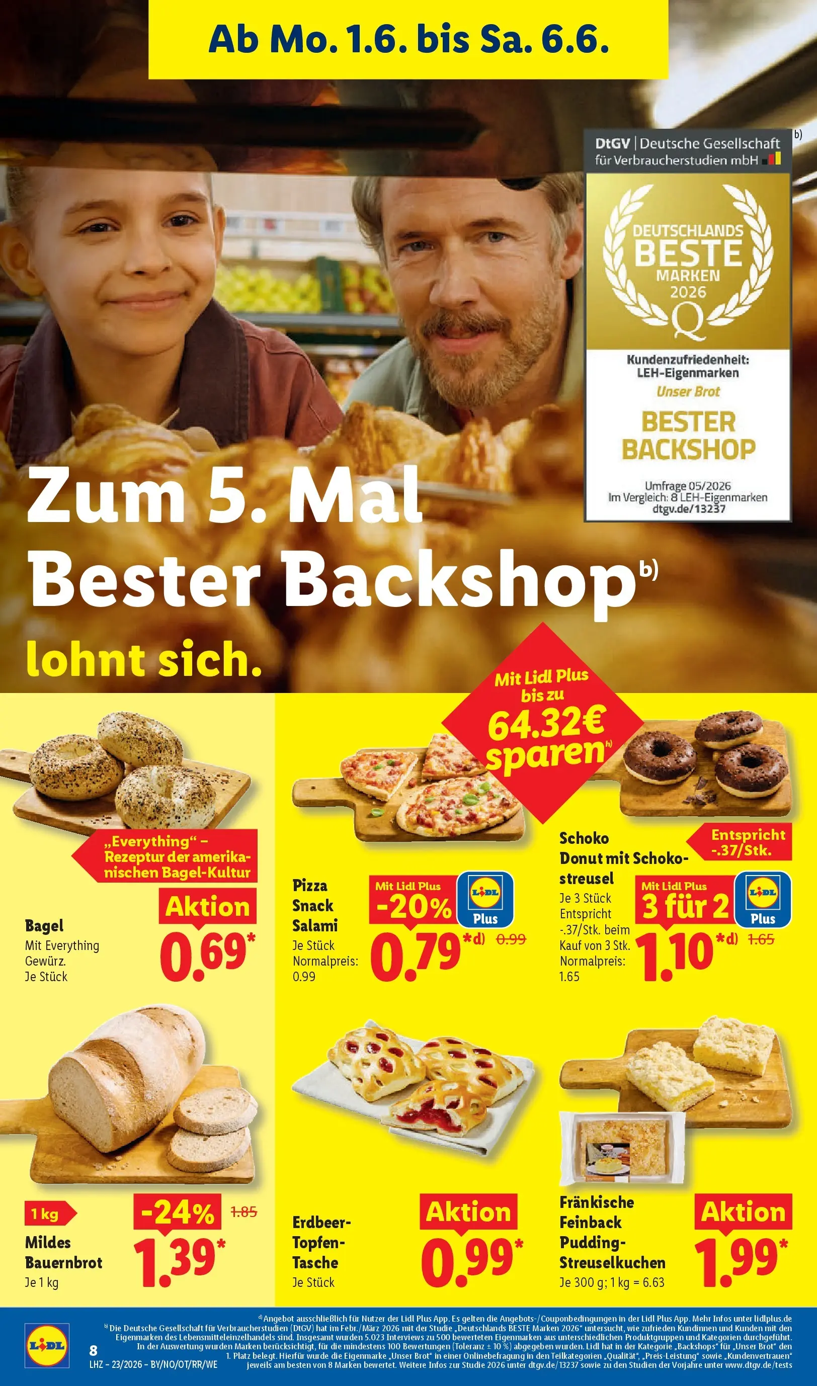 Lidl Prospekt Braunschweig (ab 31.05.2026) zum Blättern » Angebote | Seite: 18 | Produkte: Tasche, Pudding, Brot, Pizza