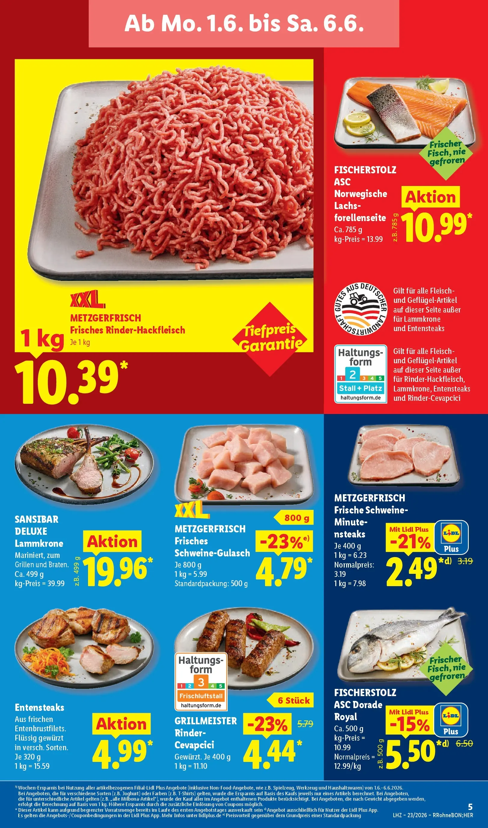 Lidl Prospekt Zülpich (ab 01.06.2026) » Angebote online | Seite: 15 | Produkte: Schweinegulasch, Dorade, Joghurt, Cevapcici Lidl Prospekt Zülpich (ab 01.06.2026) zum Blättern » Angebote | Seite: 15 | Produkte: Schweinegulasch, Dorade, Joghurt, Cevapcici