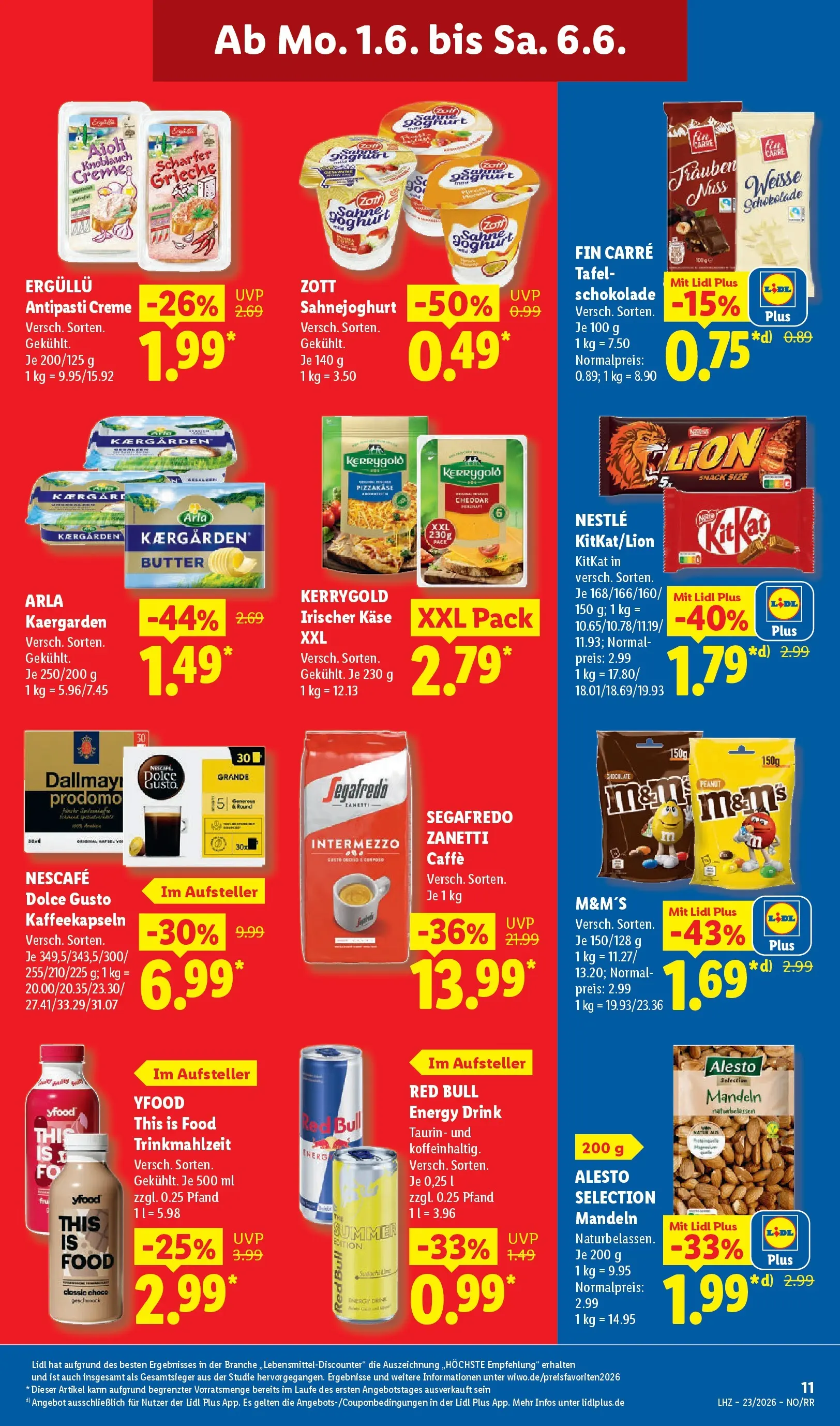 Lidl Prospekt Braunschweig (ab 31.05.2026) zum Blättern » Angebote | Seite: 21 | Produkte: Nescafe, Käse, Creme, Dolce gusto