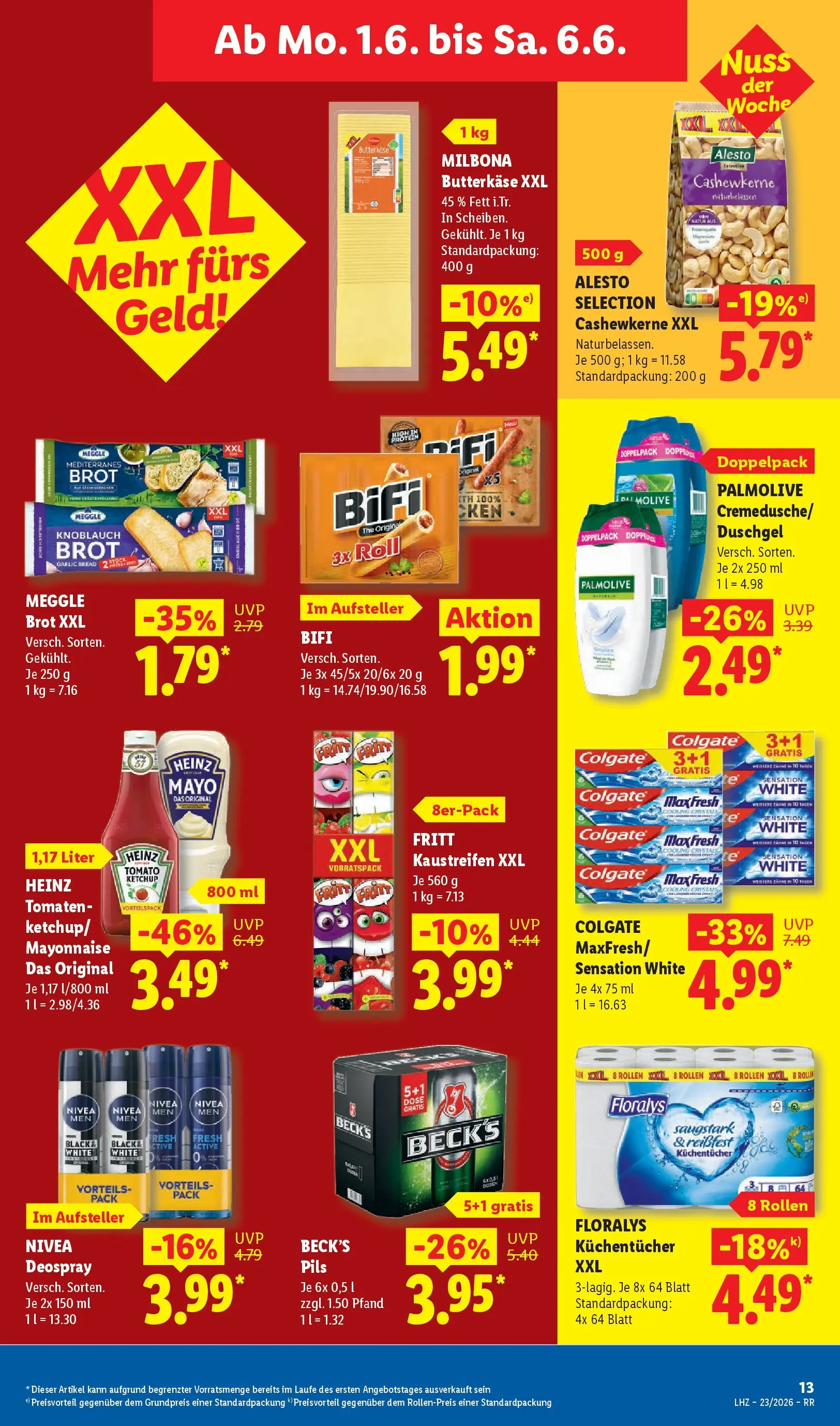 Lidl Prospekt Zülpich (ab 01.06.2026) » Angebote online | Seite: 19 | Produkte: Pils, Mayonnaise, Knoblauch, Brot Lidl Prospekt Zülpich (ab 01.06.2026) zum Blättern » Angebote | Seite: 19 | Produkte: Pils, Mayonnaise, Knoblauch, Brot