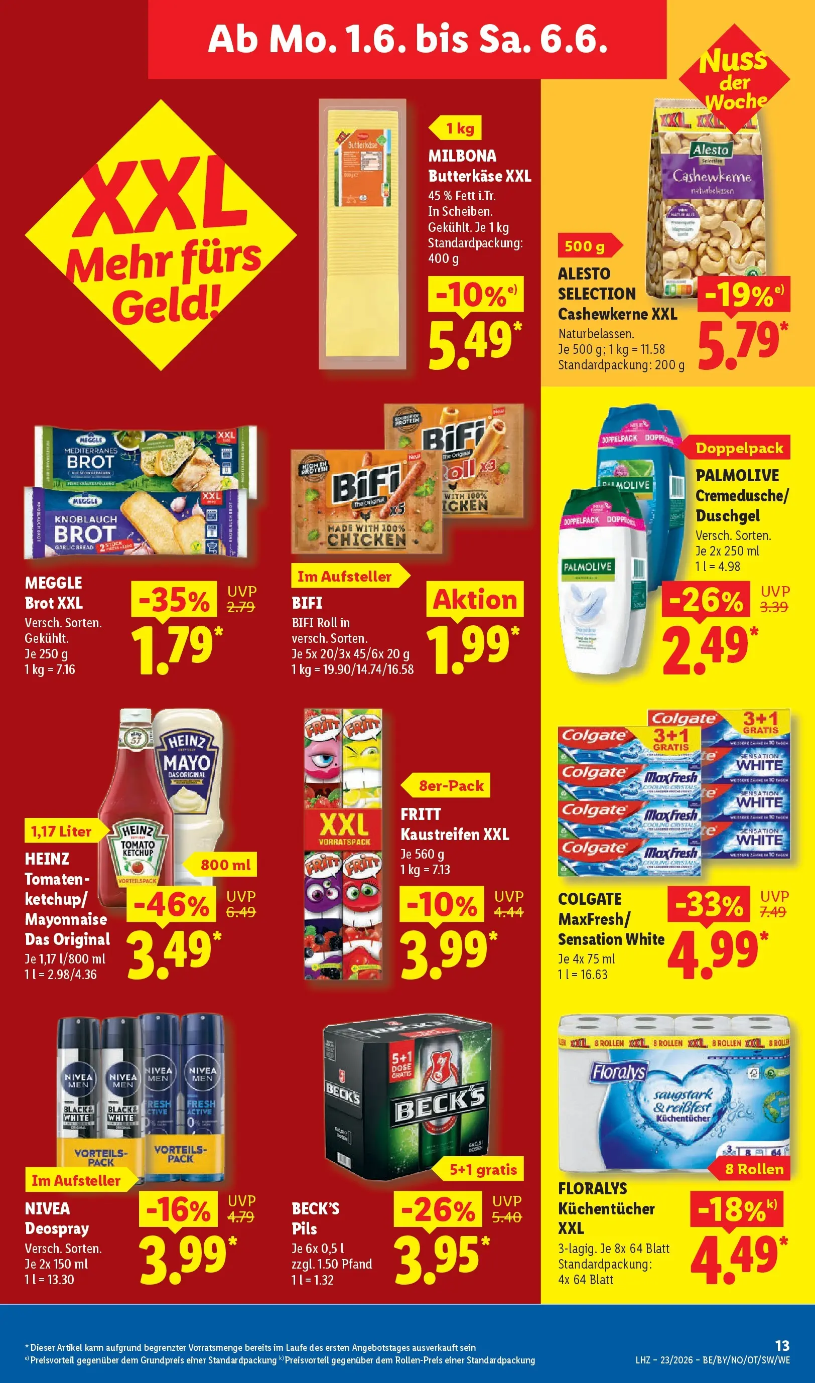 Lidl Prospekt Weikersheim (ab 31.05.2026) » Angebote online | Seite: 19 | Produkte: Tomaten, Duschgel, Knoblauch, Deospray Lidl Prospekt Weikersheim (ab 31.05.2026) zum Blättern » Angebote | Seite: 19 | Produkte: Tomaten, Duschgel, Knoblauch, Deospray