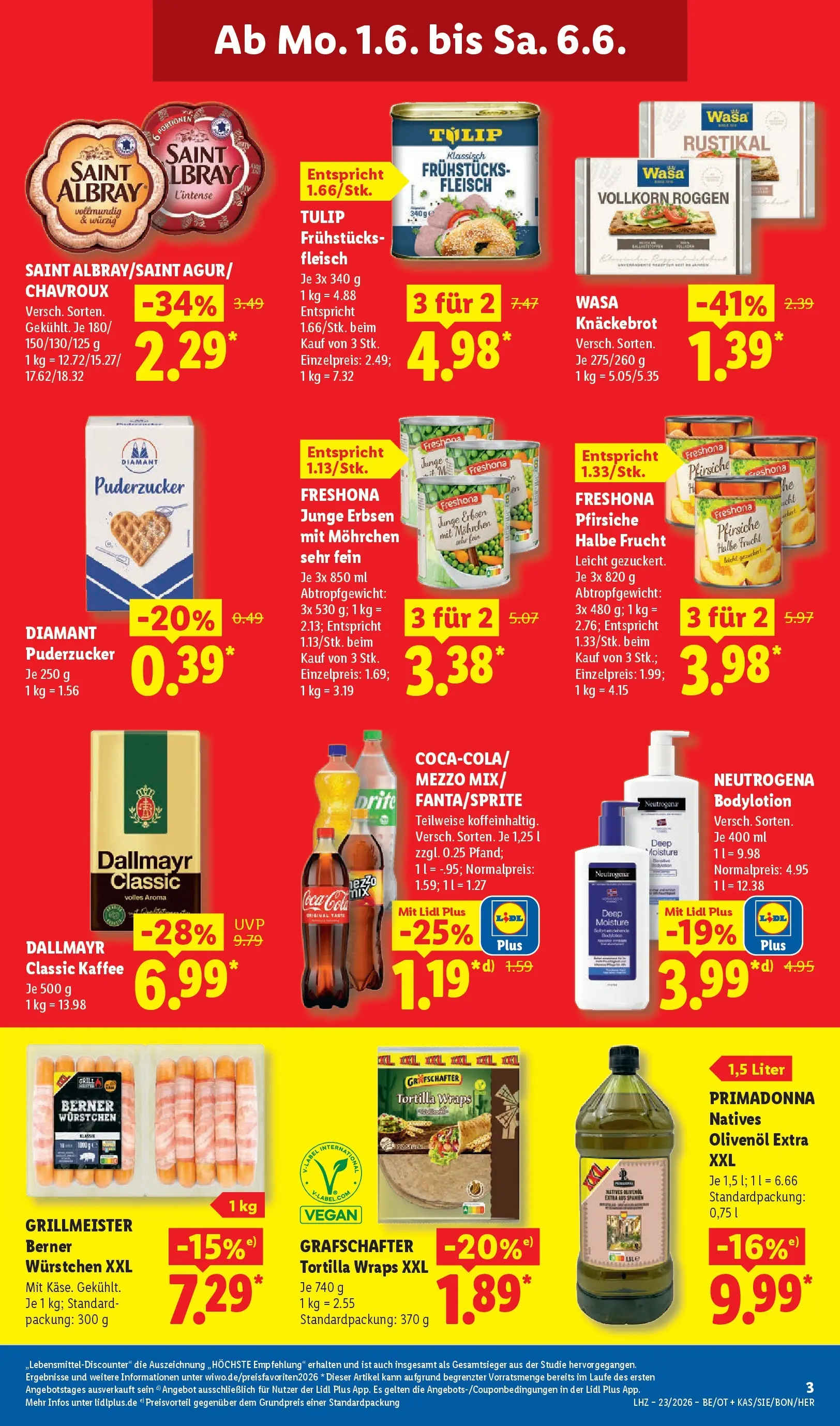 Lidl Prospekt Mahlow (ab 01.06.2026) » Angebote online | Seite: 9 | Produkte: Coca cola, Kaffee, Fleisch, Erbsen Lidl Prospekt Mahlow (ab 01.06.2026) zum Blättern » Angebote | Seite: 9 | Produkte: Coca cola, Kaffee, Fleisch, Erbsen