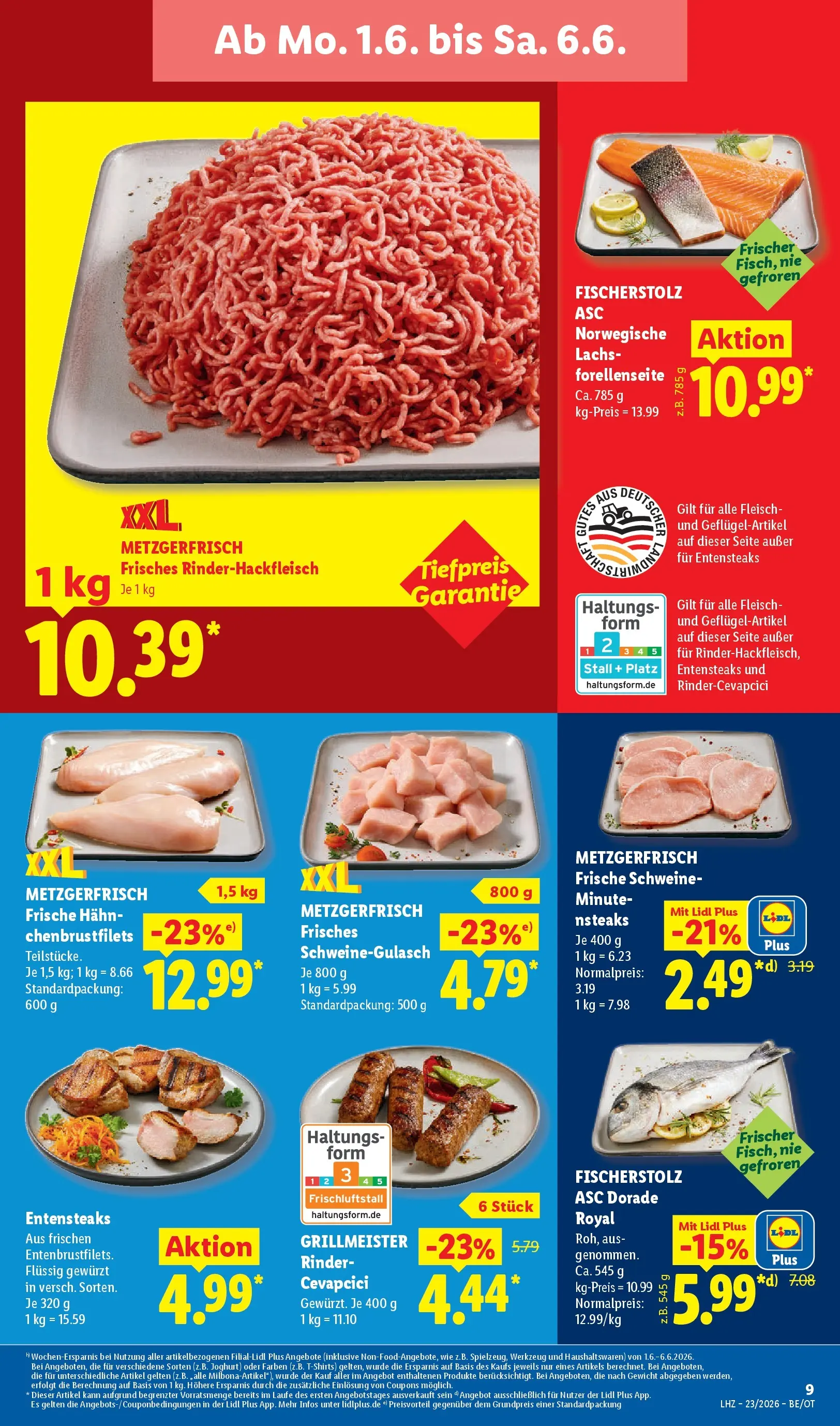 Lidl Prospekt Mahlow (ab 01.06.2026) » Angebote online | Seite: 19 | Produkte: Dorade, Joghurt, Lachs, Fleisch Lidl Prospekt Mahlow (ab 01.06.2026) zum Blättern » Angebote | Seite: 19 | Produkte: Dorade, Joghurt, Lachs, Fleisch