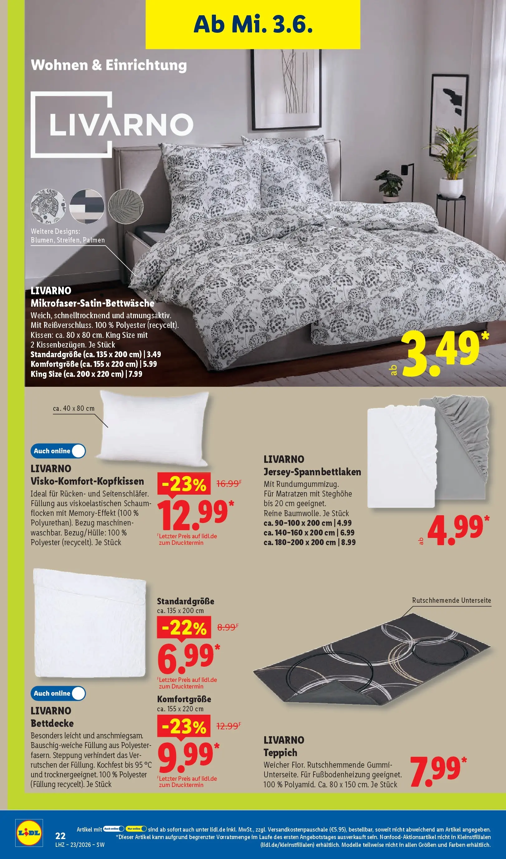 Lidl Prospekt Weikersheim (ab 31.05.2026) » Angebote online | Seite: 44 | Produkte: Kissen, Bettdecke, Teppich, Flocken Lidl Prospekt Weikersheim (ab 31.05.2026) zum Blättern » Angebote | Seite: 44 | Produkte: Kissen, Bettdecke, Teppich, Flocken
