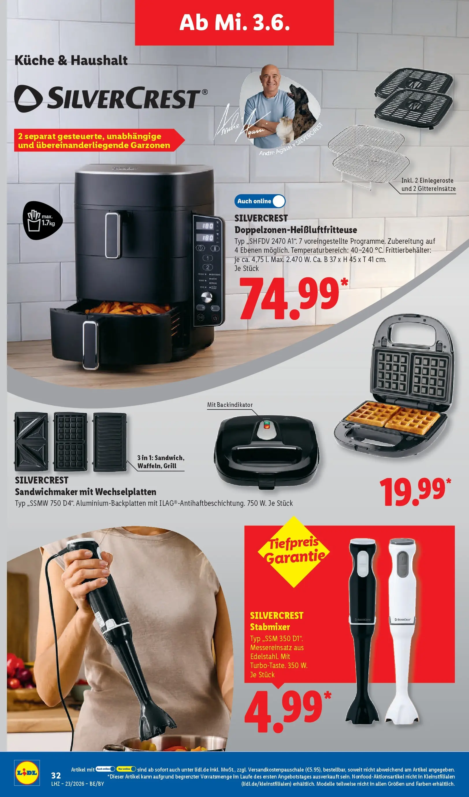 Lidl Prospekt Mahlow (ab 01.06.2026) » Angebote online | Seite: 52 | Produkte: Grill, Sandwichmaker, Küche, Stabmixer Lidl Prospekt Mahlow (ab 01.06.2026) zum Blättern » Angebote | Seite: 52 | Produkte: Grill, Sandwichmaker, Küche, Stabmixer