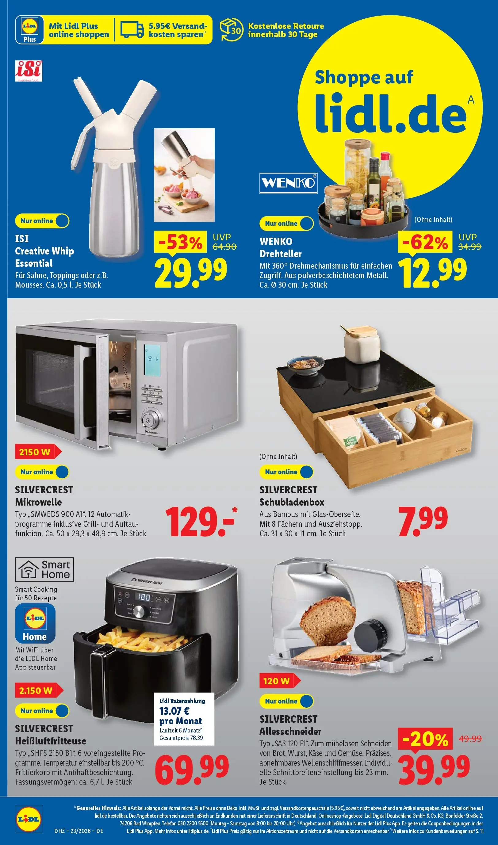 Lidl Prospekt Weikersheim (ab 31.05.2026) » Angebote online | Seite: 52 | Produkte: Mikrowelle, Bad, Heißluftfritteuse, Telefon Lidl Prospekt Weikersheim (ab 31.05.2026) zum Blättern » Angebote | Seite: 52 | Produkte: Mikrowelle, Bad, Heißluftfritteuse, Telefon