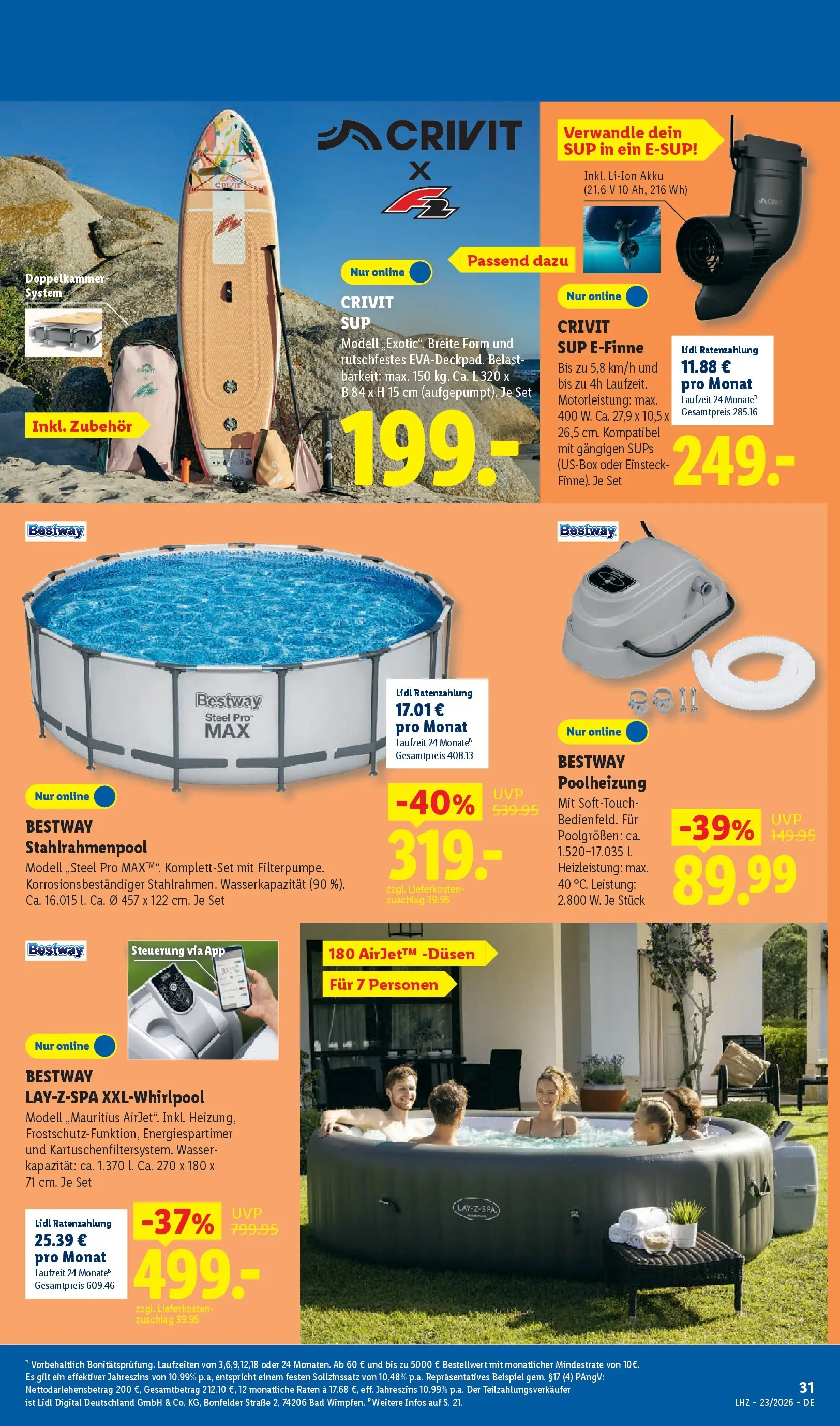 Lidl Prospekt Weikersheim (ab 31.05.2026) » Angebote online | Seite: 53 | Produkte: Bad, SUP, Wasser Lidl Prospekt Weikersheim (ab 31.05.2026) zum Blättern » Angebote | Seite: 53 | Produkte: Bad, SUP, Wasser