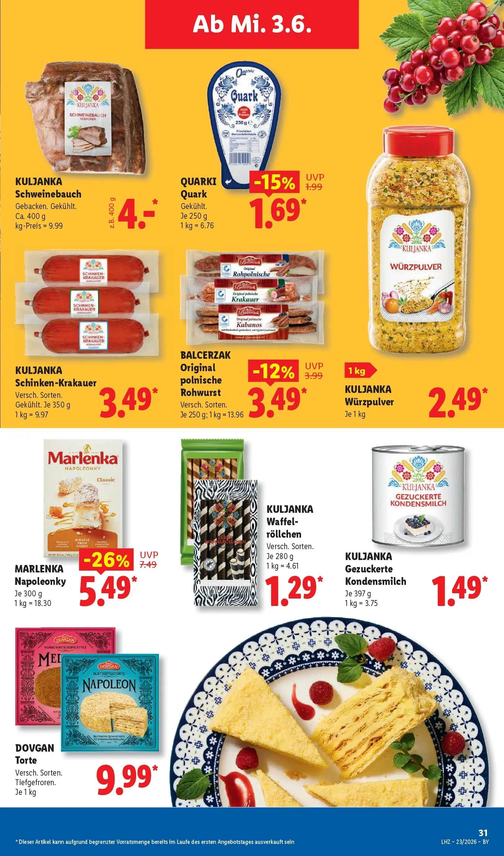 Lidl Prospekt Hof-innenstadt (ab 01.06.2026) » Angebote online | Seite: 55 | Produkte: Quark, Schweinebauch, Schinken Lidl Prospekt Hof-innenstadt (ab 01.06.2026) zum Blättern » Angebote | Seite: 55 | Produkte: Quark, Schweinebauch, Schinken