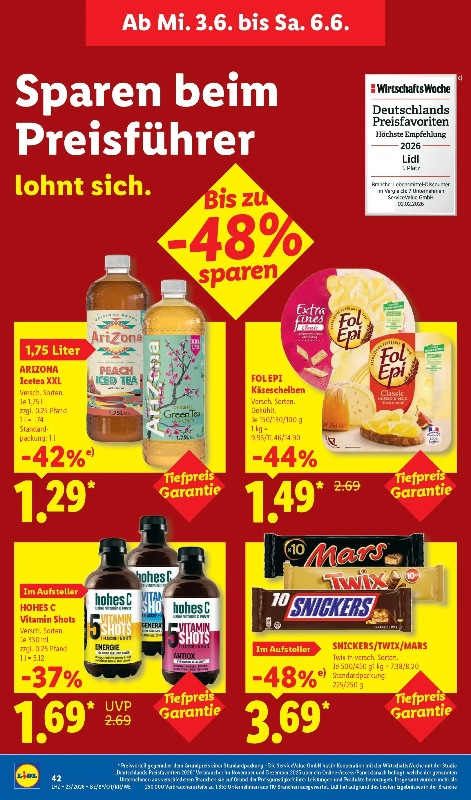 Lidl Prospekt Künzell (ab 31.05.2026) » Angebote online | Seite: 64 | Produkte: Snickers, Mars, Twix, Hohes c Lidl Prospekt Künzell (ab 31.05.2026) zum Blättern » Angebote | Seite: 64 | Produkte: Snickers, Mars, Twix, Hohes c