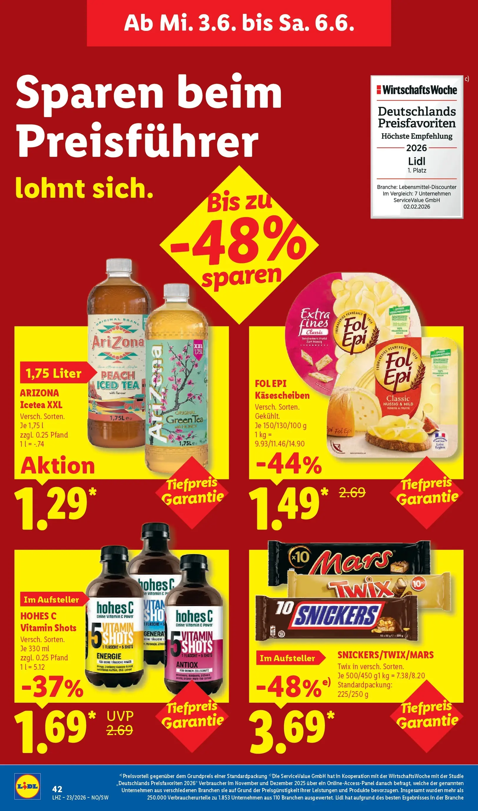 Lidl Prospekt Weikersheim (ab 31.05.2026) » Angebote online | Seite: 64 | Produkte: Snickers, Twix, Hohes c Lidl Prospekt Weikersheim (ab 31.05.2026) zum Blättern » Angebote | Seite: 64 | Produkte: Snickers, Twix, Hohes c