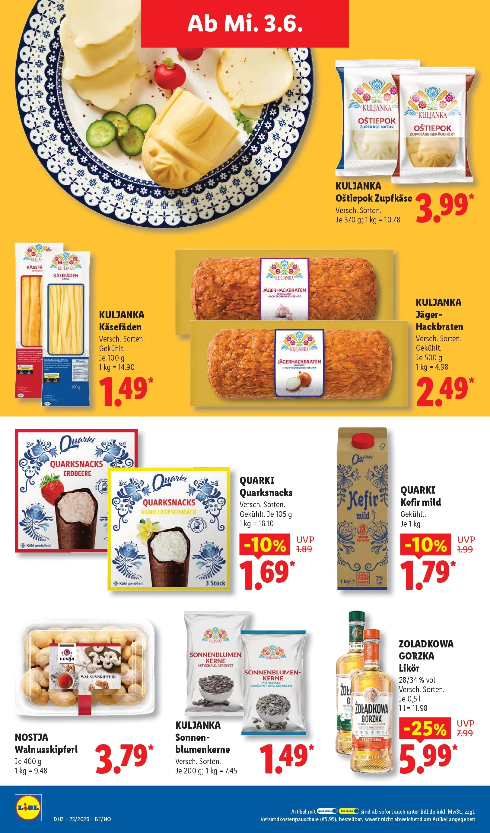 Lidl Prospekt Braunschweig (ab 31.05.2026) zum Blättern » Angebote | Seite: 62 | Produkte: Kefir, Likör