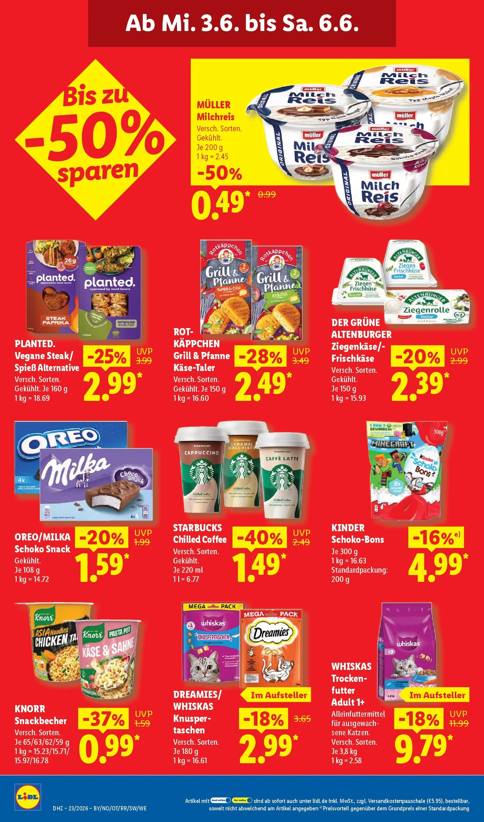 Lidl Prospekt Weikersheim (ab 31.05.2026) » Angebote online | Seite: 66 | Produkte: Rotkäppchen, Reis, Sahne, Whiskas Lidl Prospekt Weikersheim (ab 31.05.2026) zum Blättern » Angebote | Seite: 66 | Produkte: Rotkäppchen, Reis, Sahne, Whiskas