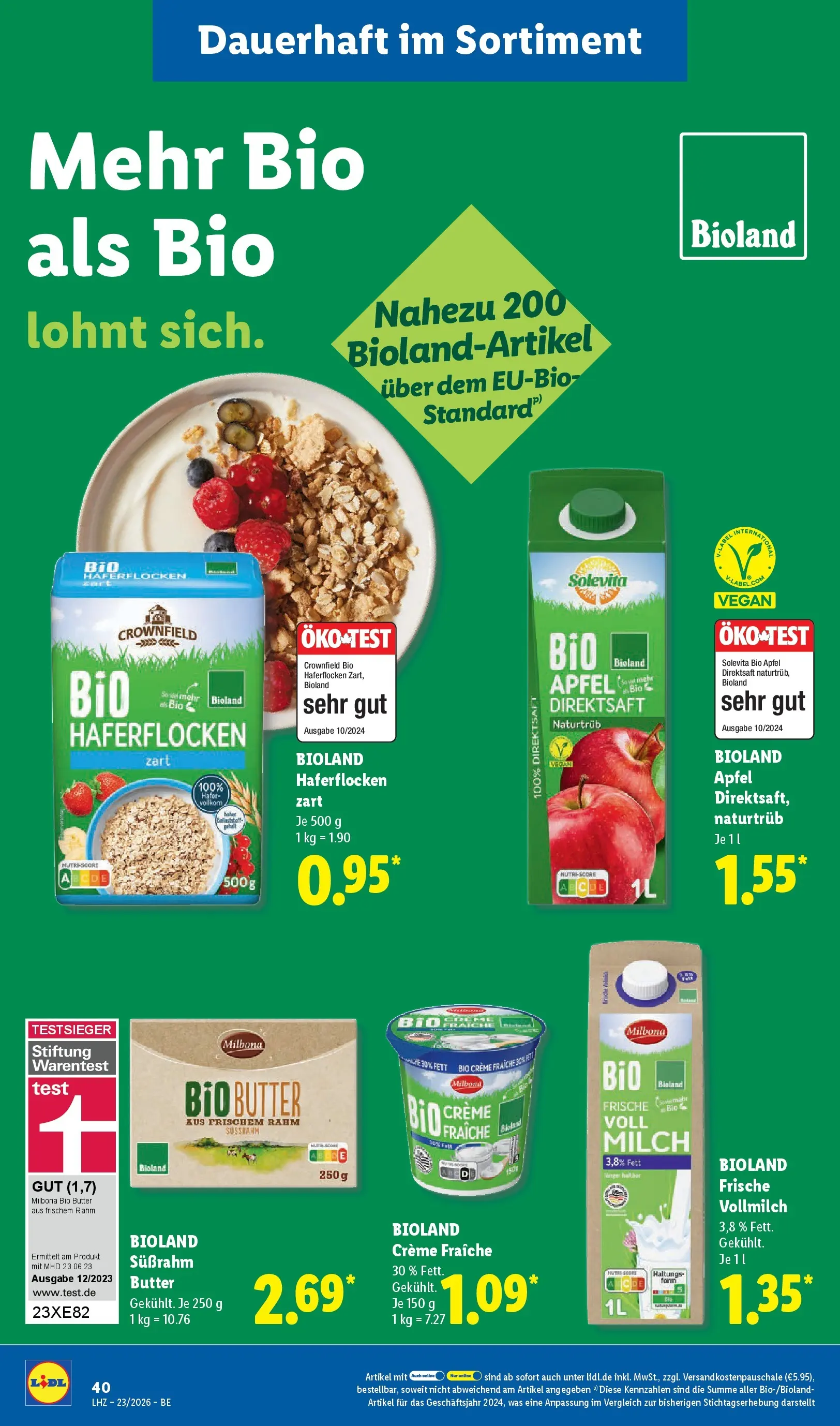 Lidl Prospekt Mahlow (ab 01.06.2026) » Angebote online | Seite: 66 | Produkte: Milch, Butter, Äpfel, Creme Lidl Prospekt Mahlow (ab 01.06.2026) zum Blättern » Angebote | Seite: 66 | Produkte: Milch, Butter, Äpfel, Creme