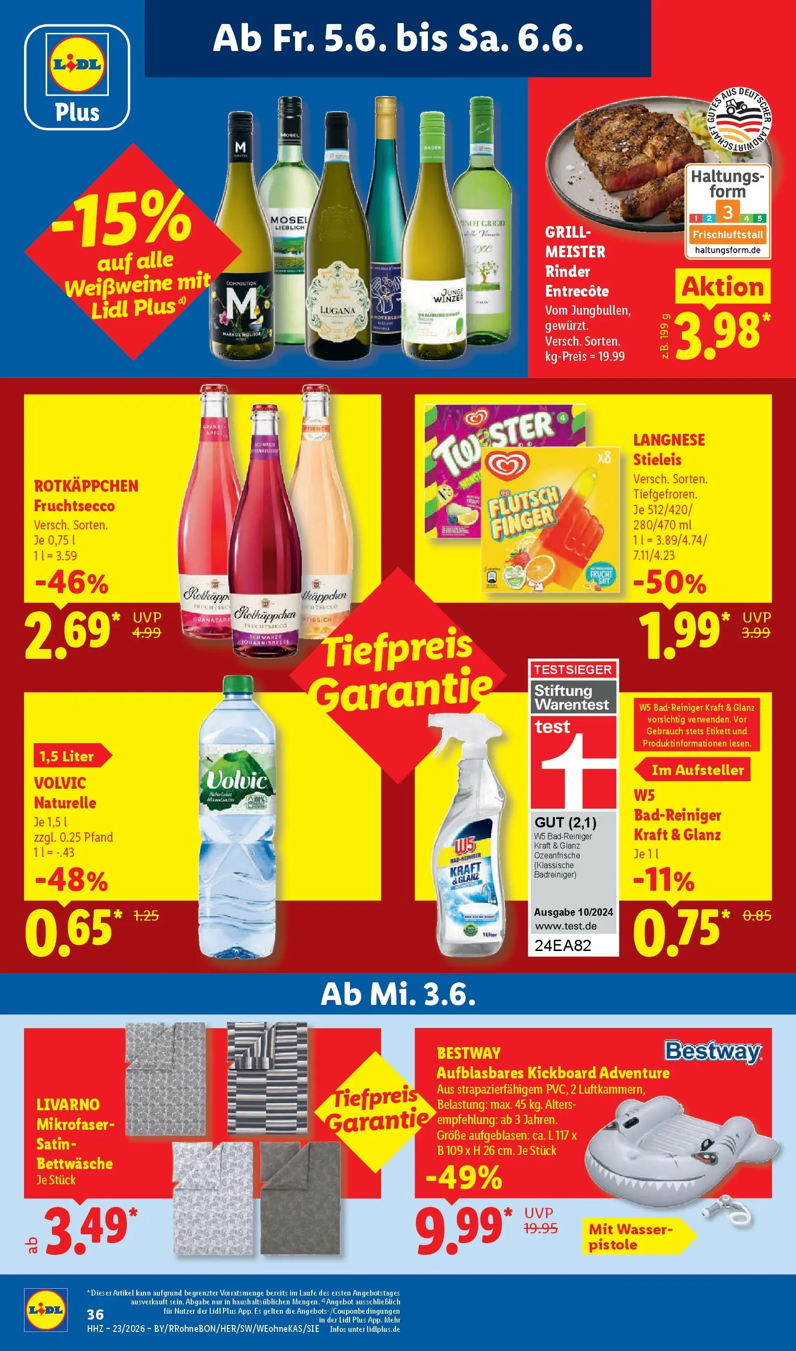 Lidl Prospekt Weikersheim (ab 31.05.2026) » Angebote online | Seite: 70 | Produkte: Langnese, Wasser, Rotkäppchen, Volvic Lidl Prospekt Weikersheim (ab 31.05.2026) zum Blättern » Angebote | Seite: 70 | Produkte: Langnese, Wasser, Rotkäppchen, Volvic