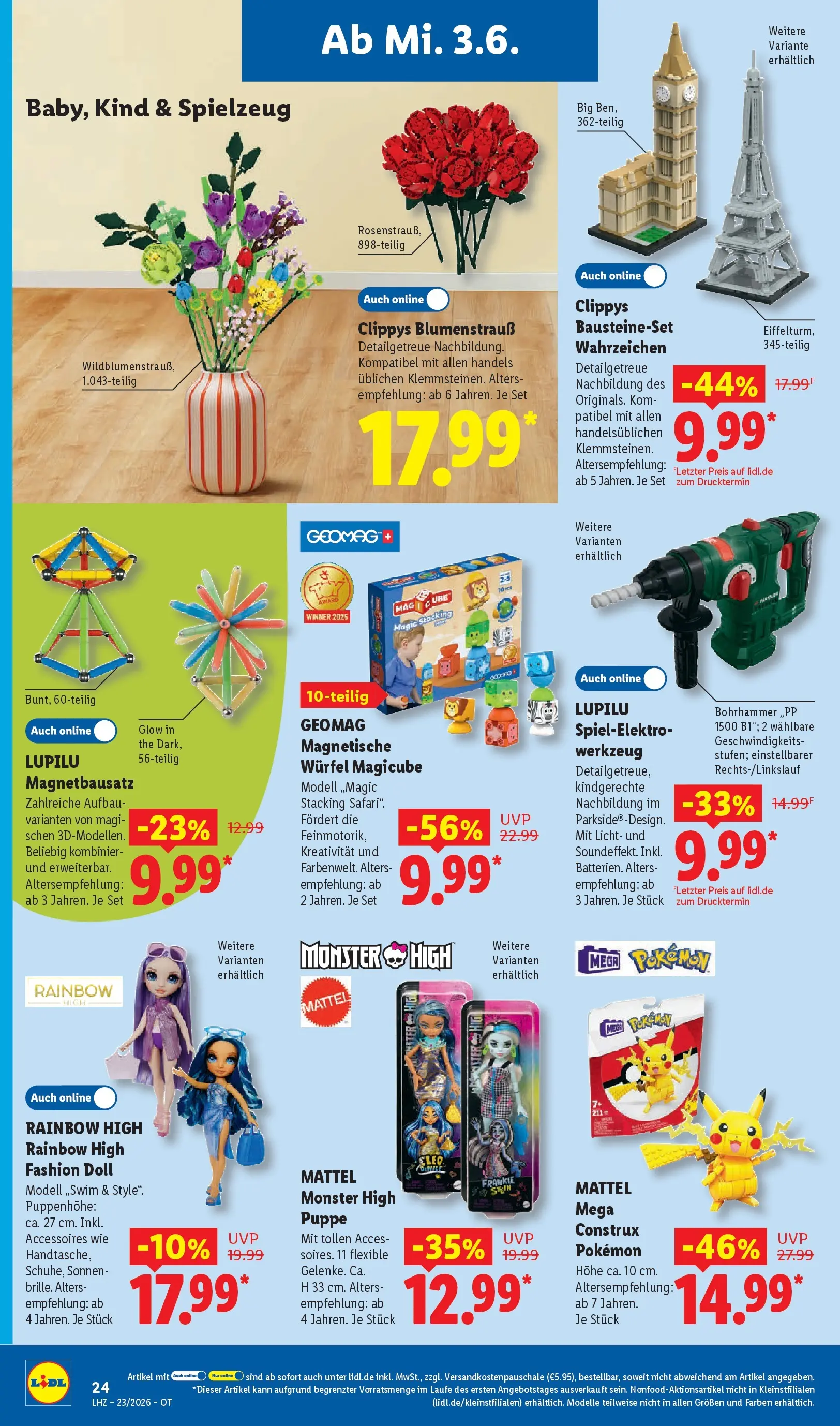 Lidl Prospekt Senftenberg (ab 01.06.2026) » Angebote online | Seite: 44 | Produkte: Monster Lidl Prospekt Senftenberg (ab 01.06.2026) zum Blättern » Angebote | Seite: 44 | Produkte: Monster