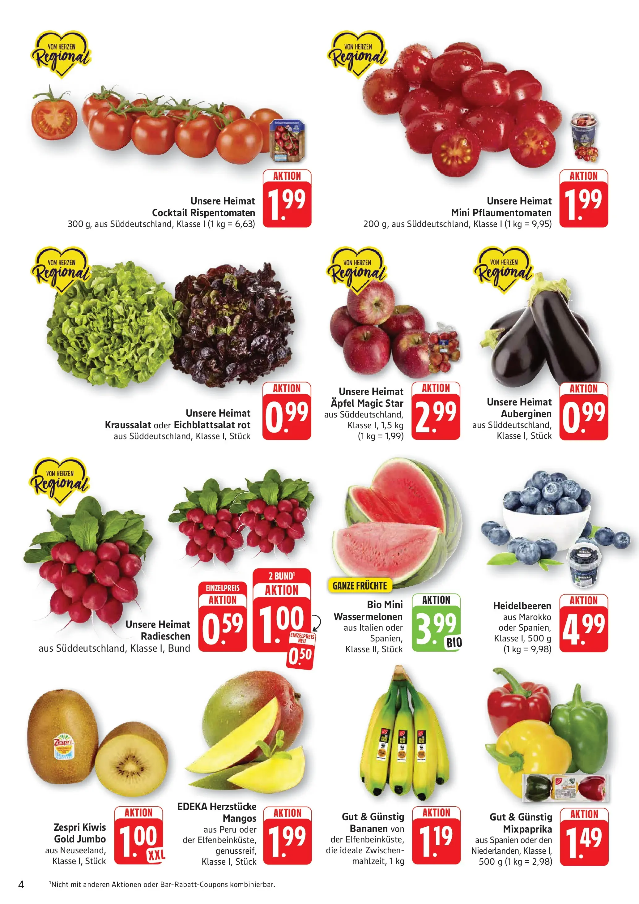 Edeka prospekt Kröppen (ab 26.05.2026) » Angebote Online | Seite: 4 | Produkte: Äpfel, Bananen, Mango, Kiwi