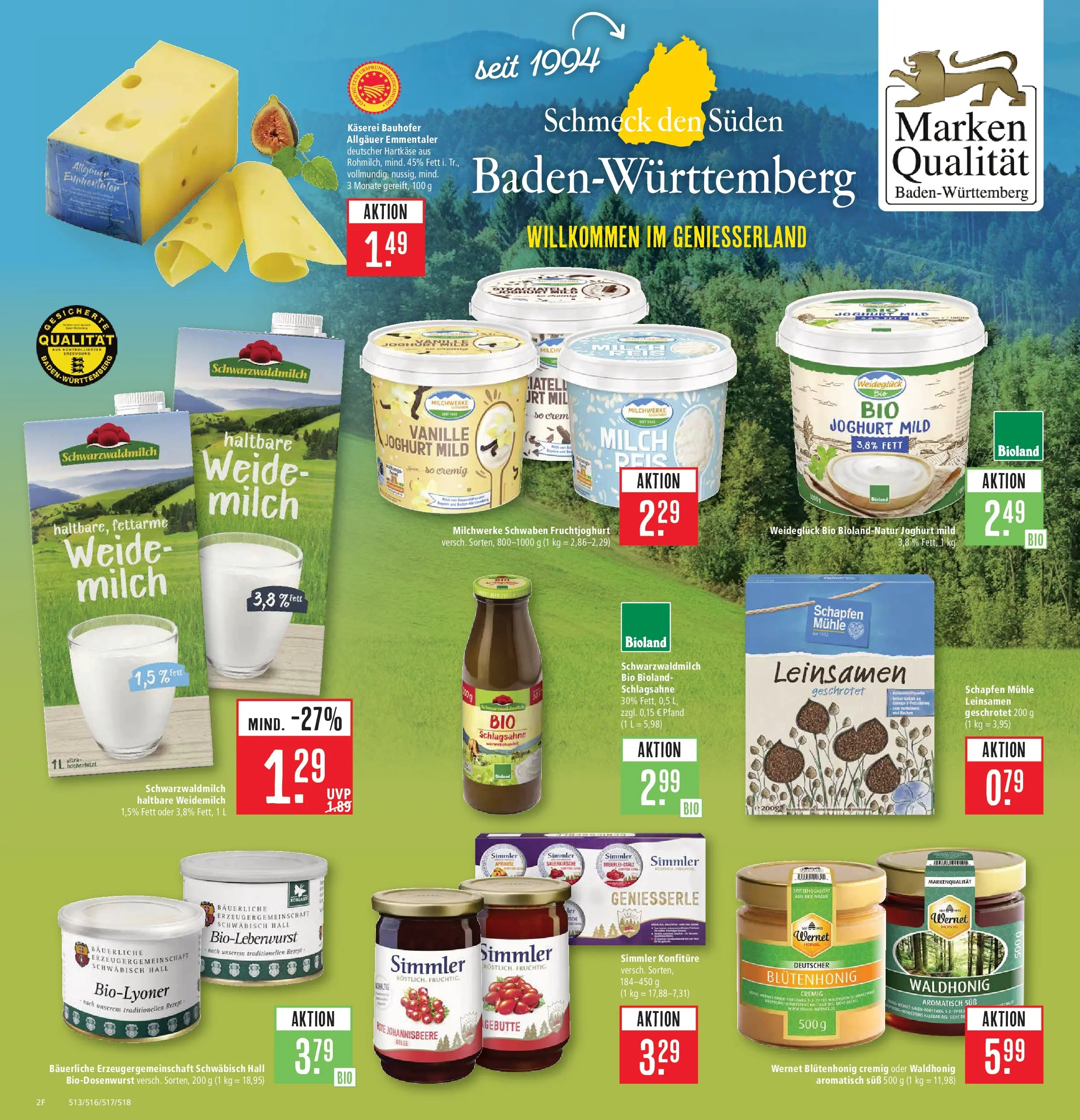 Marktkauf Prospekt Ostfildern (ab 26.05.2026) » Angebote online | Seite: 4 | Produkte: Mühle, Schlagsahne, Milch, Joghurt