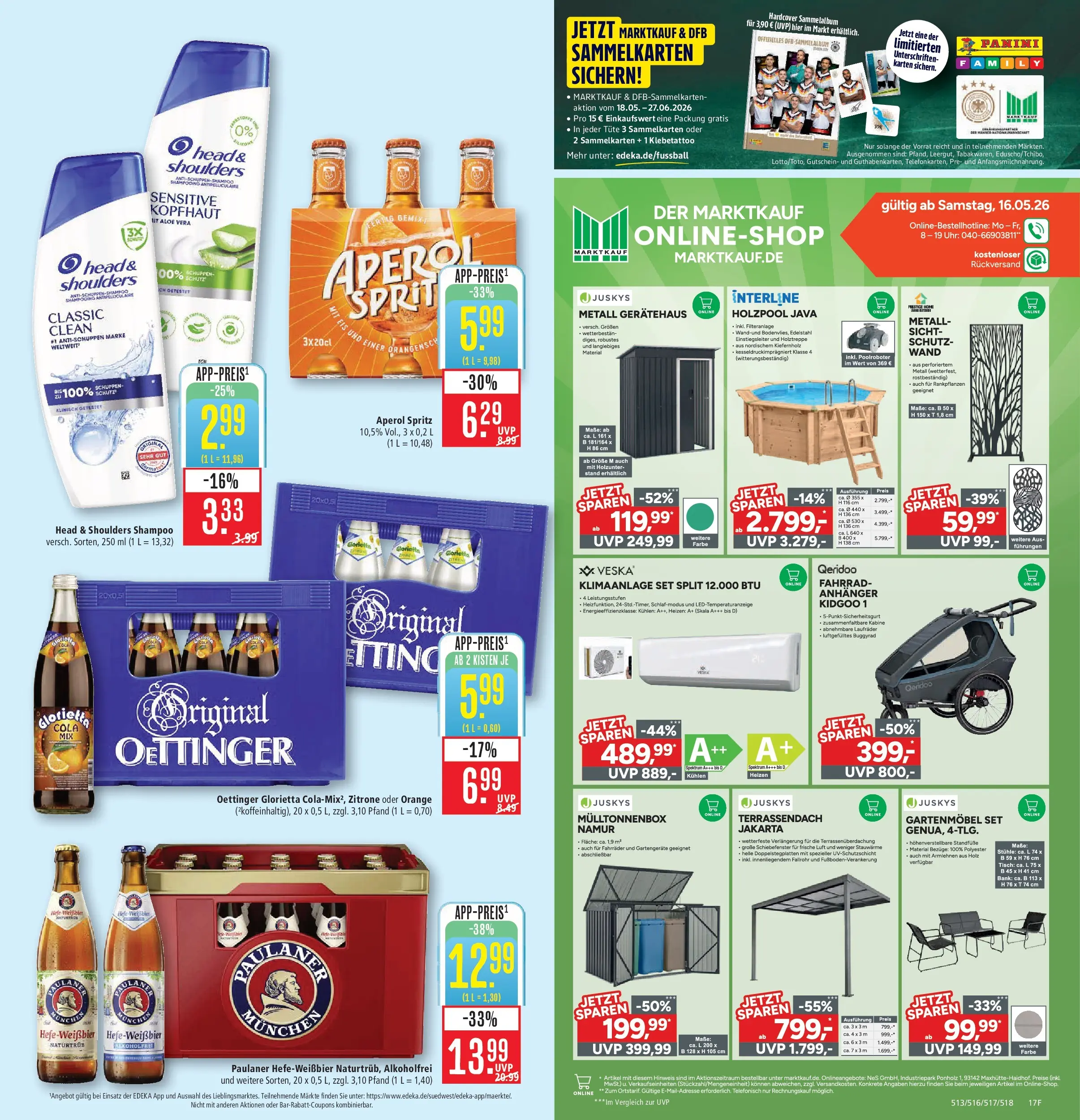 Marktkauf Prospekt Ostfildern (ab 26.05.2026) » Angebote online | Seite: 23 | Produkte: Cola, Eis, Uhr, Paulaner