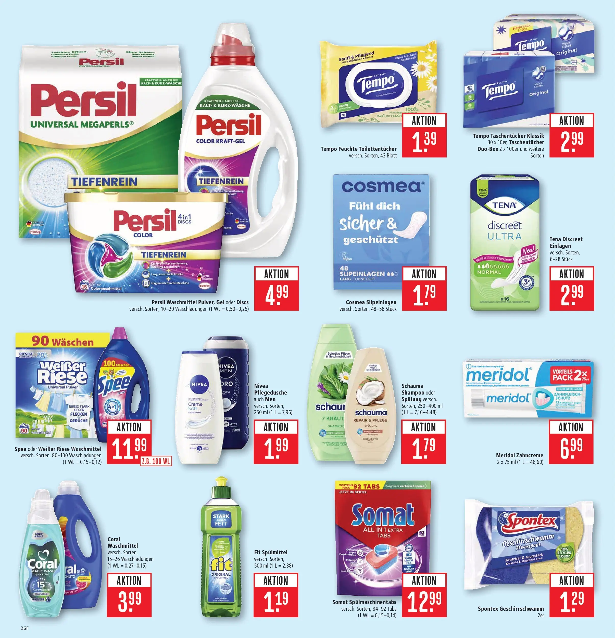 Marktkauf Prospekt Ostfildern (ab 26.05.2026) » Angebote online | Seite: 34 | Produkte: Coral, Spülung, Spee, Persil