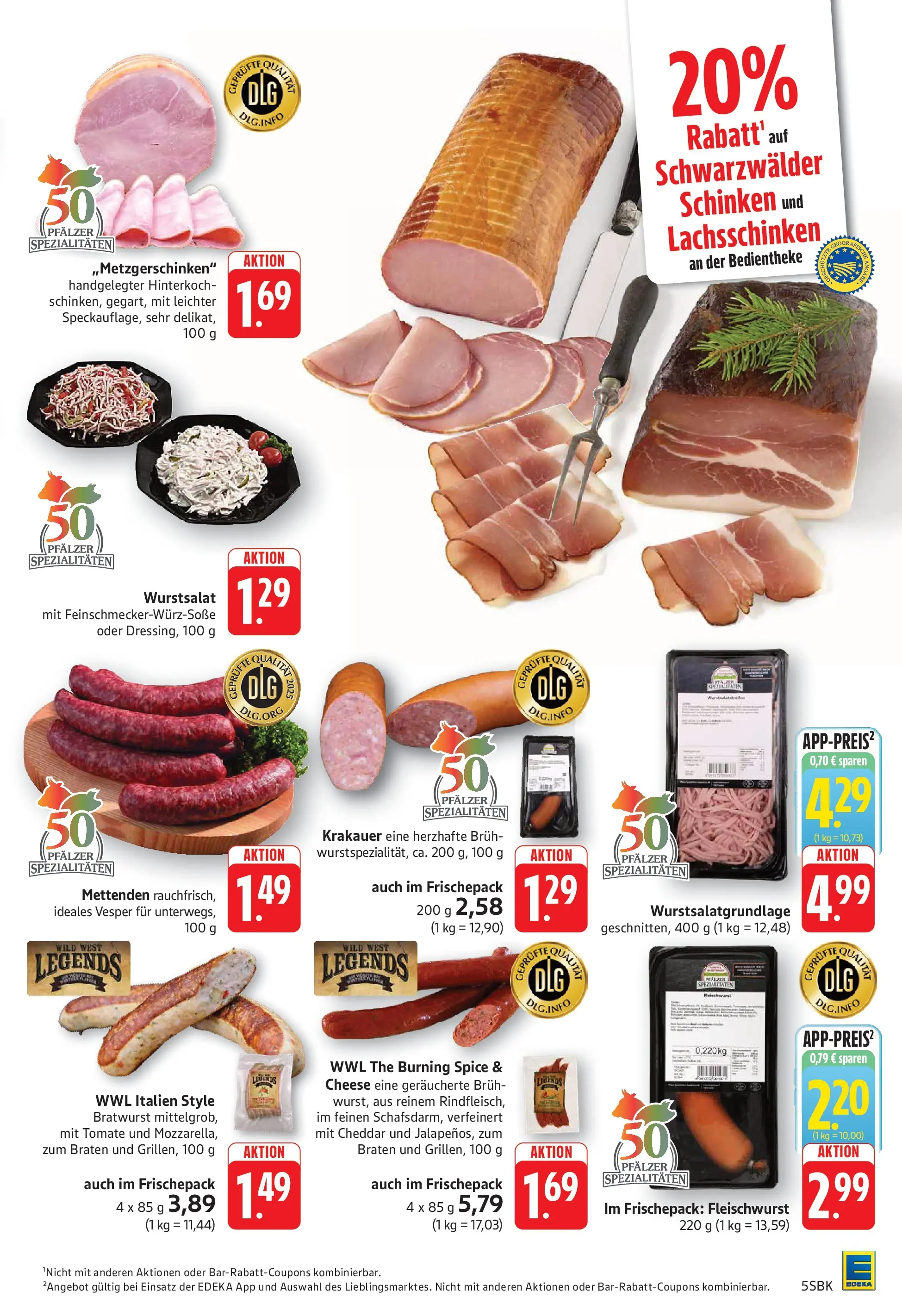 E center Prospekt Walldorf (ab 26.05.2026) zum Blättern | Seite: 5 | Produkte: Bratwurst, Schinken