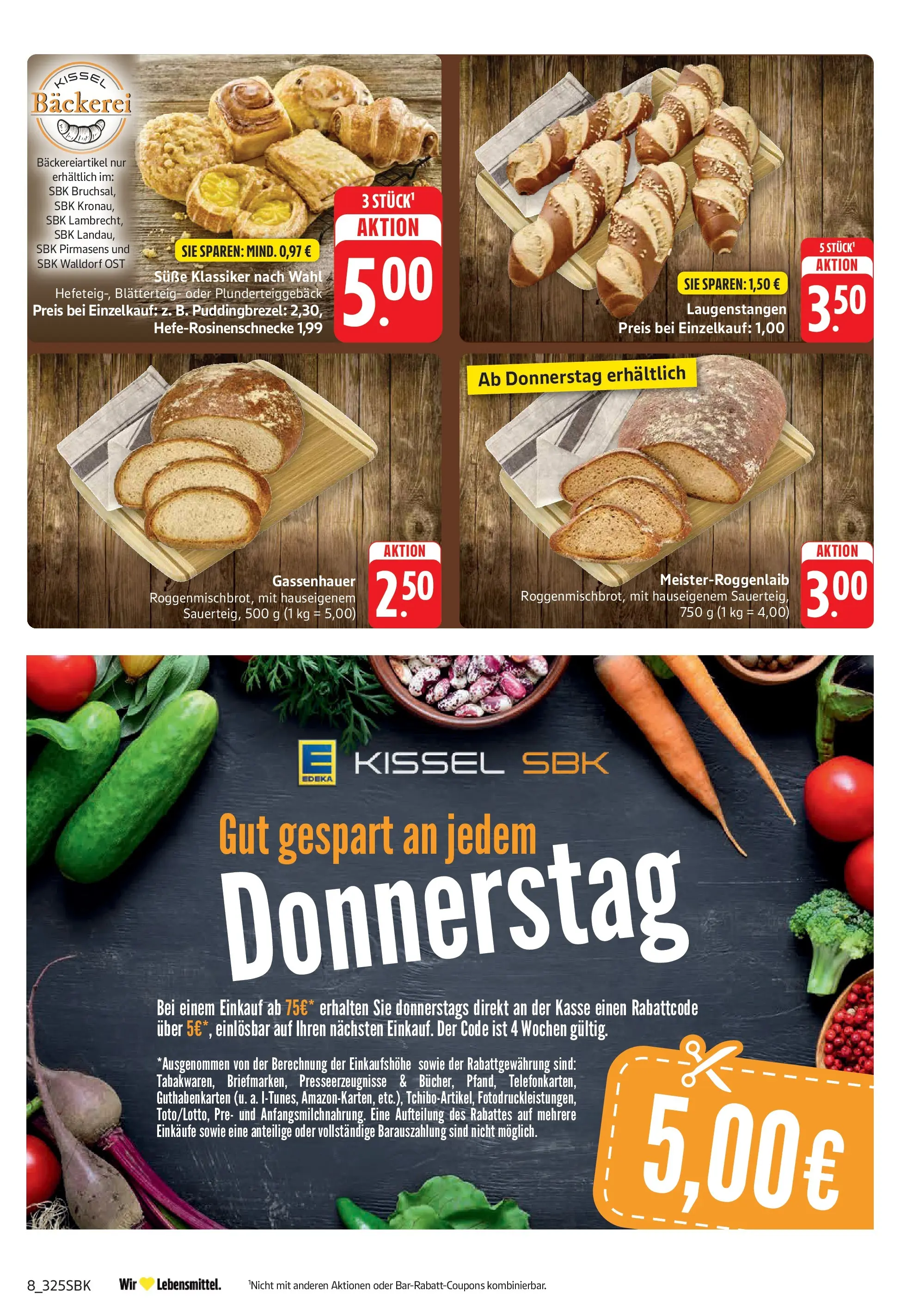 E center Prospekt Walldorf (ab 26.05.2026) zum Blättern | Seite: 8 | Produkte: Bäckerei