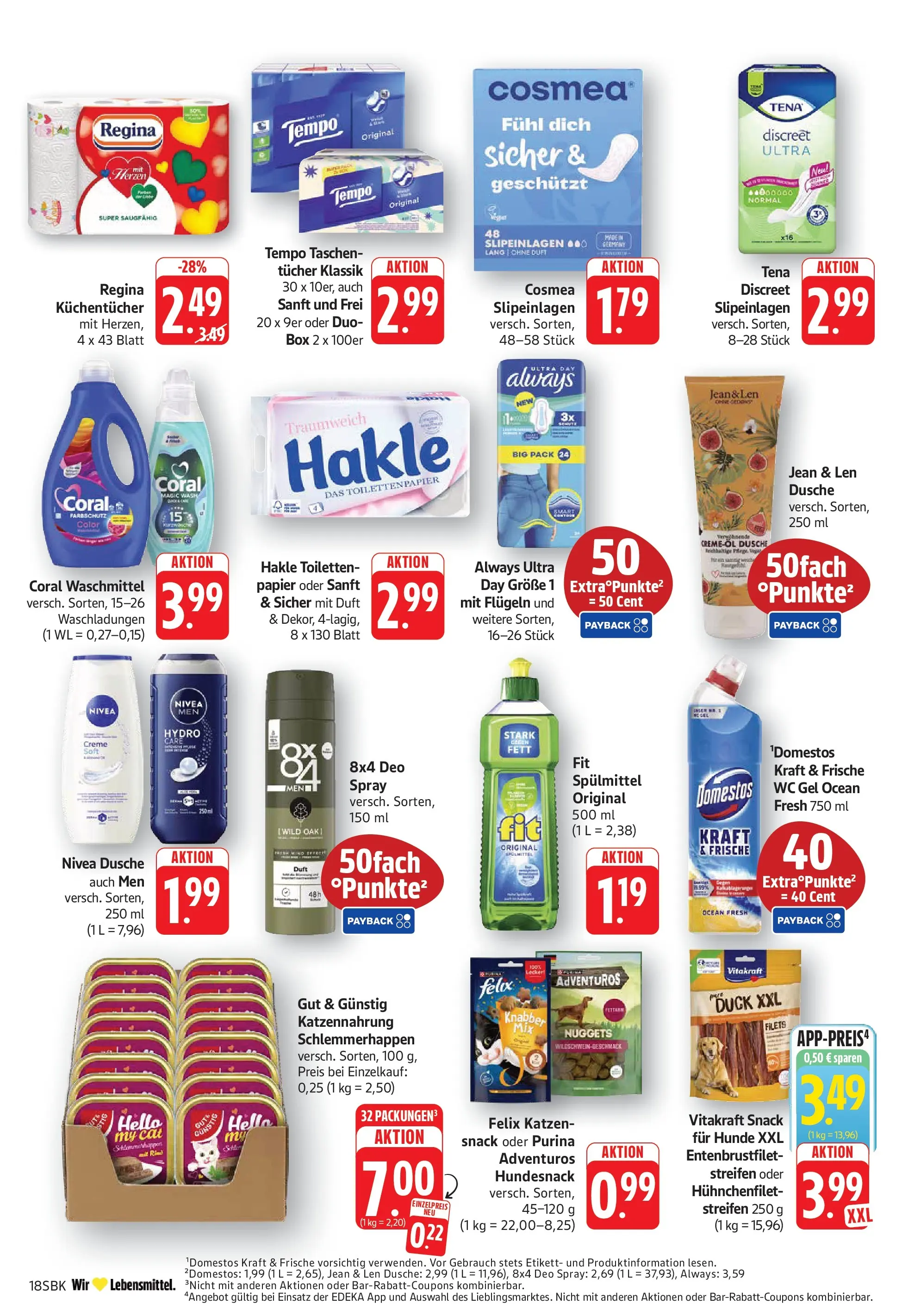 E center Prospekt Walldorf (ab 26.05.2026) zum Blättern | Seite: 18 | Produkte: Coral, Box, Creme, Toilettenpapier