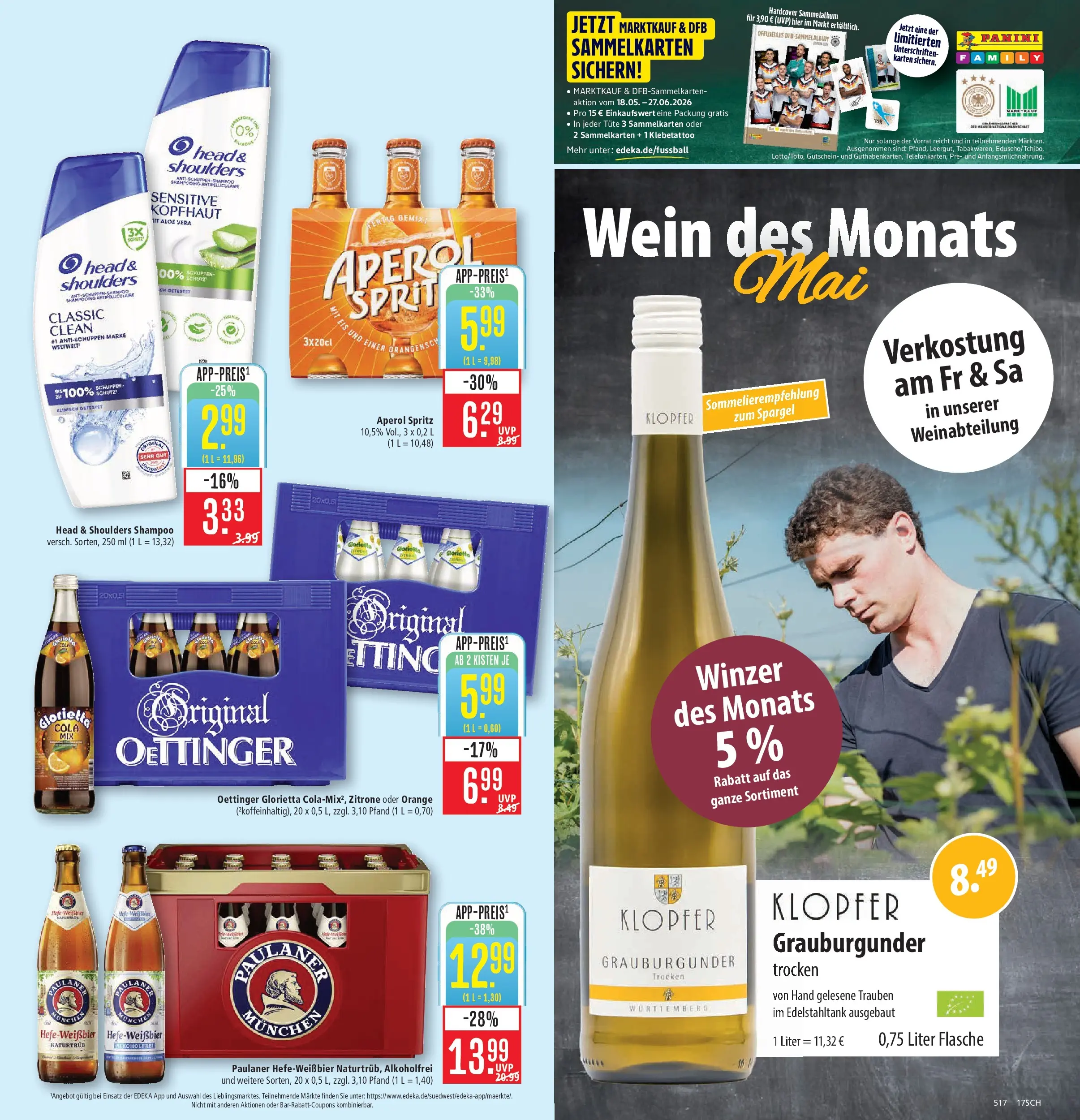 Marktkauf Prospekt Schorndorf (ab 26.05.2026) » Angebote online | Seite: 23 | Produkte: Cola, Trauben, Head & shoulders, Shampoo