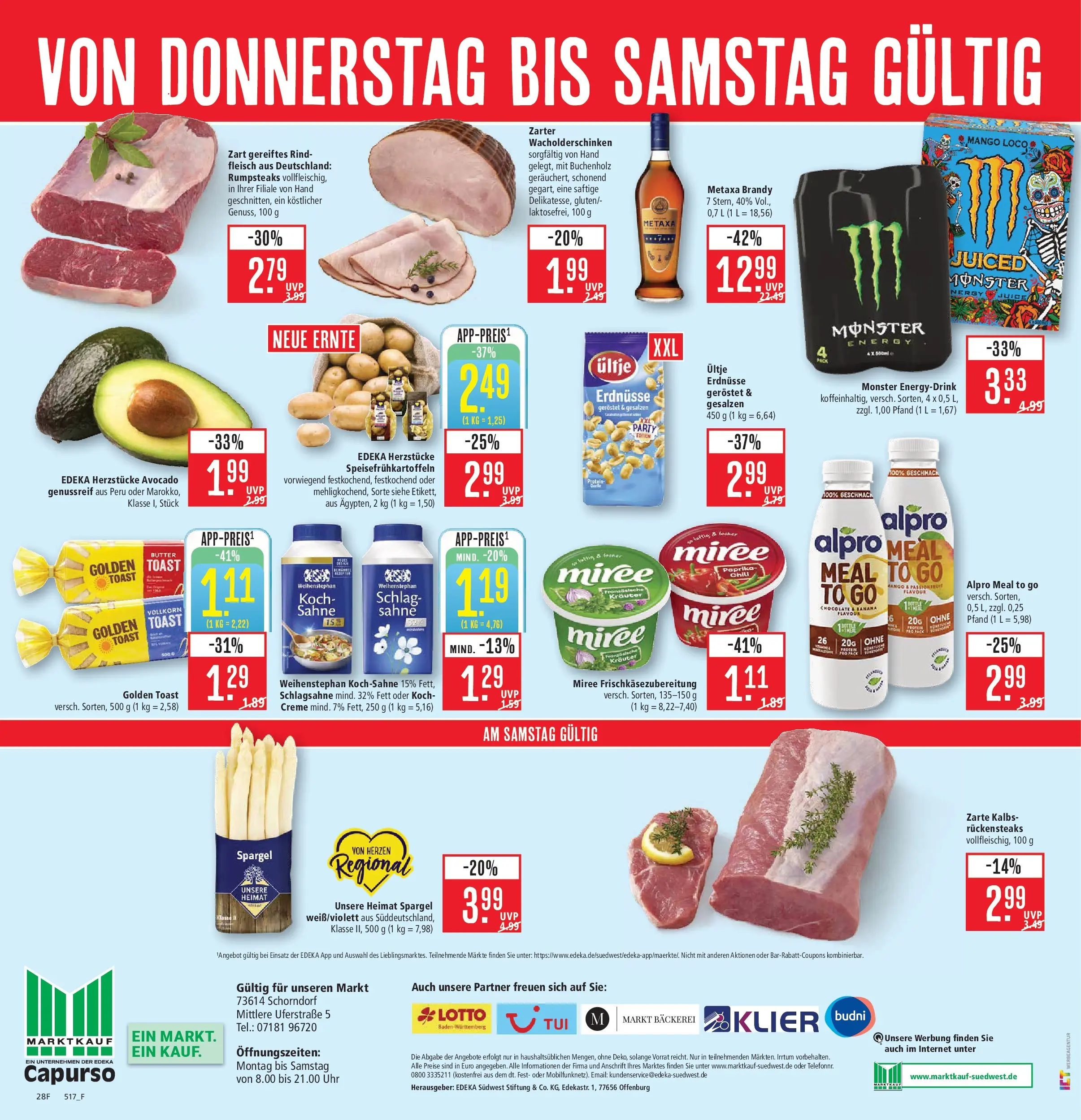 Marktkauf Prospekt Schorndorf (ab 26.05.2026) » Angebote online | Seite: 36 | Produkte: Spargel, Creme, Chili, Fleisch