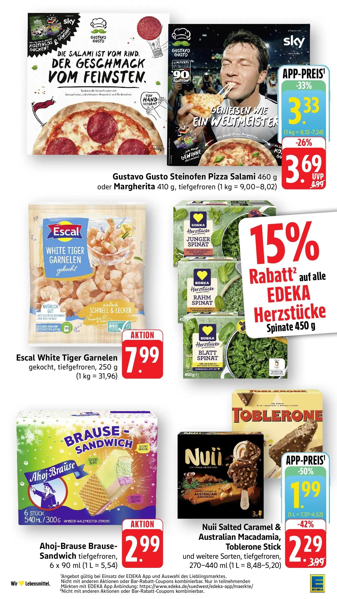 Edeka prospekt Möglingen (ab 26.05.2026) » Angebote Online | Seite: 23 | Produkte: Gustavo gusto, Garnelen, Tiger garnelen, Sahne