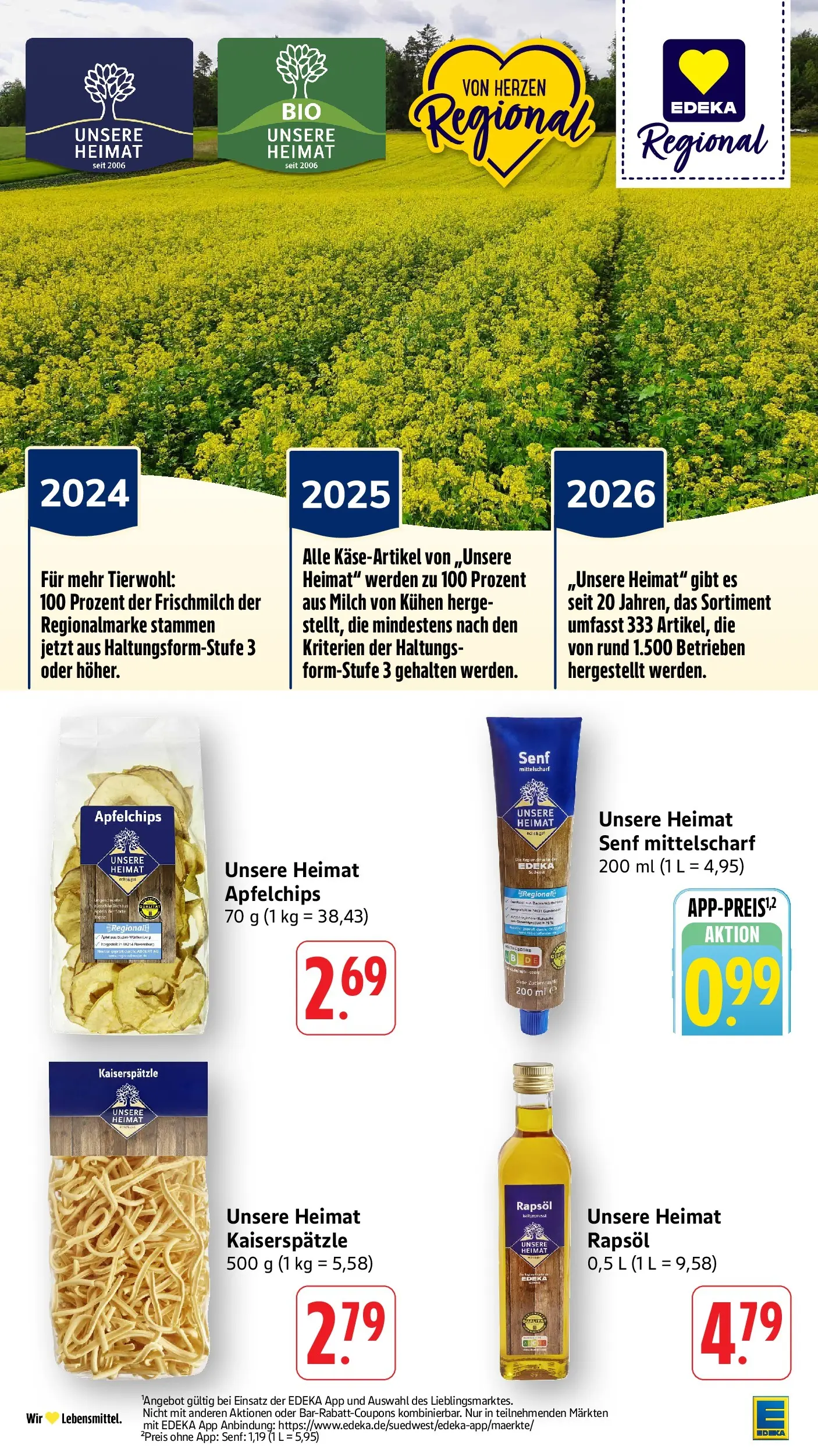 Edeka prospekt Möglingen (ab 26.05.2026) » Angebote Online | Seite: 25 | Produkte: Milch, Rapsöl, Pasta, Chips