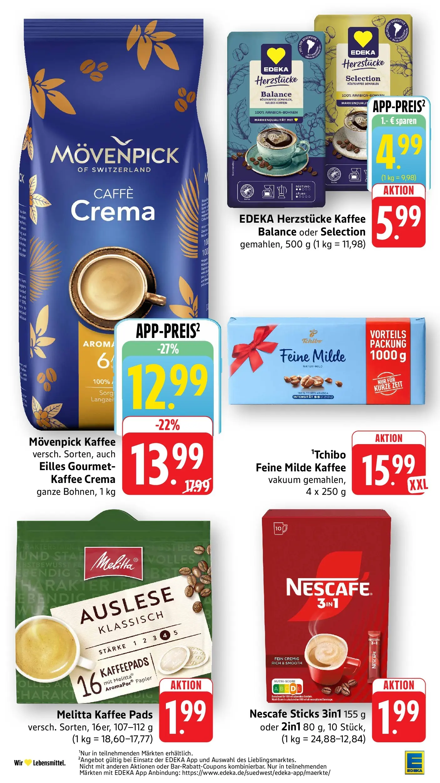 Edeka prospekt Möglingen (ab 26.05.2026) » Angebote Online | Seite: 26 | Produkte: Melitta, Kaffeepads, Melitta kaffee, Movenpick kaffee
