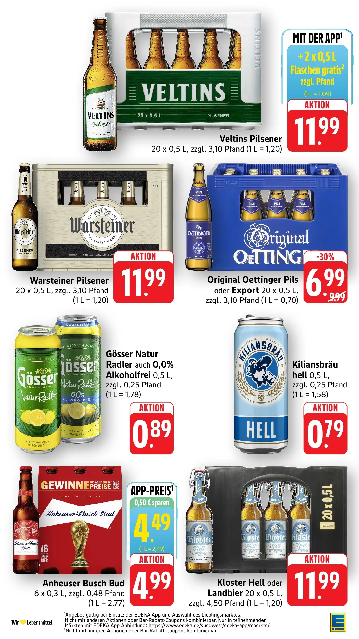 Edeka prospekt Möglingen (ab 26.05.2026) » Angebote Online | Seite: 38 | Produkte: Bad, Pils, Oettinger, Veltins