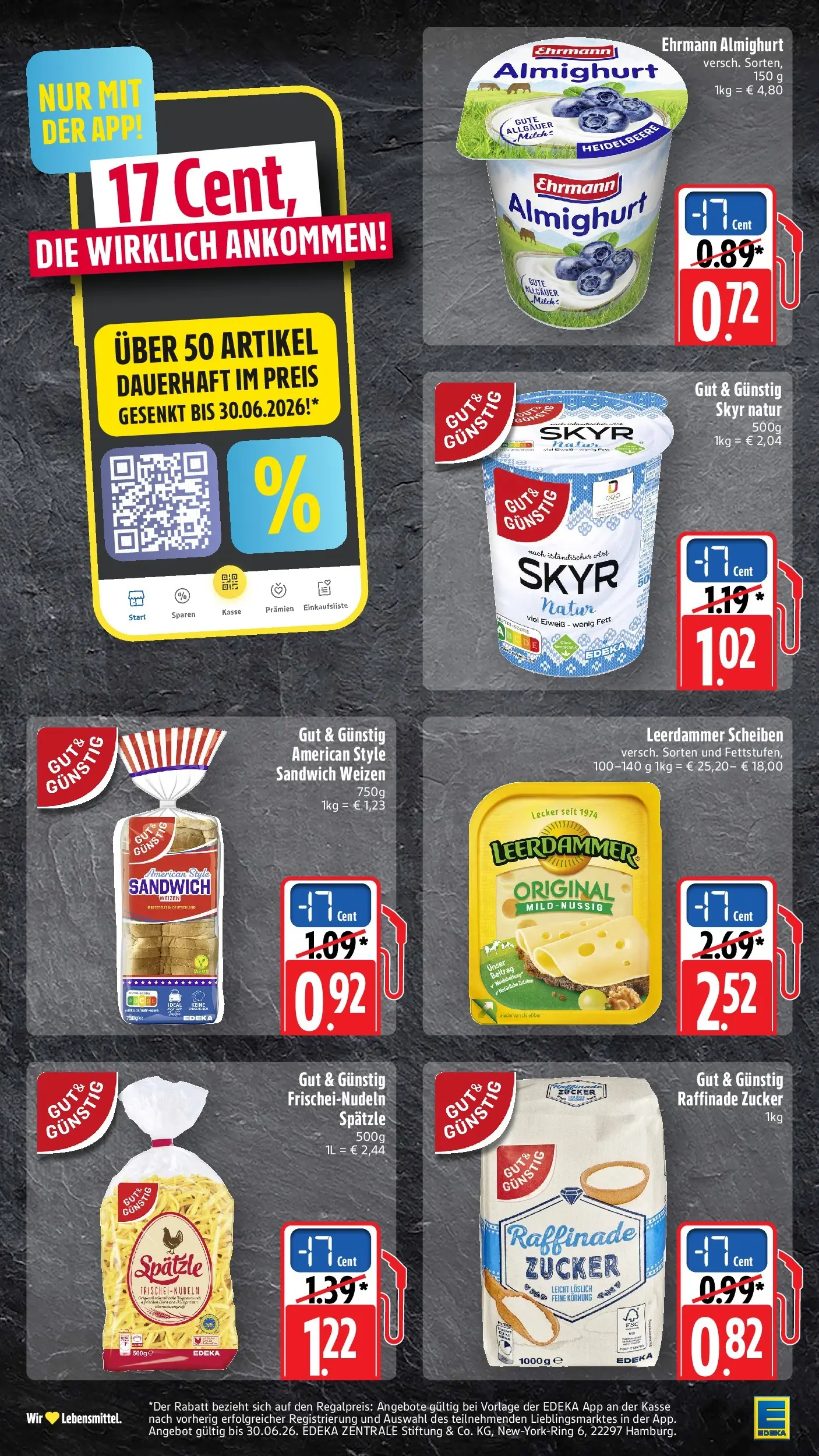 Edeka prospekt Möglingen (ab 26.05.2026) » Angebote Online | Seite: 56 | Produkte: Ehrmann almighurt, Leerdammer, Skyr, Zucker