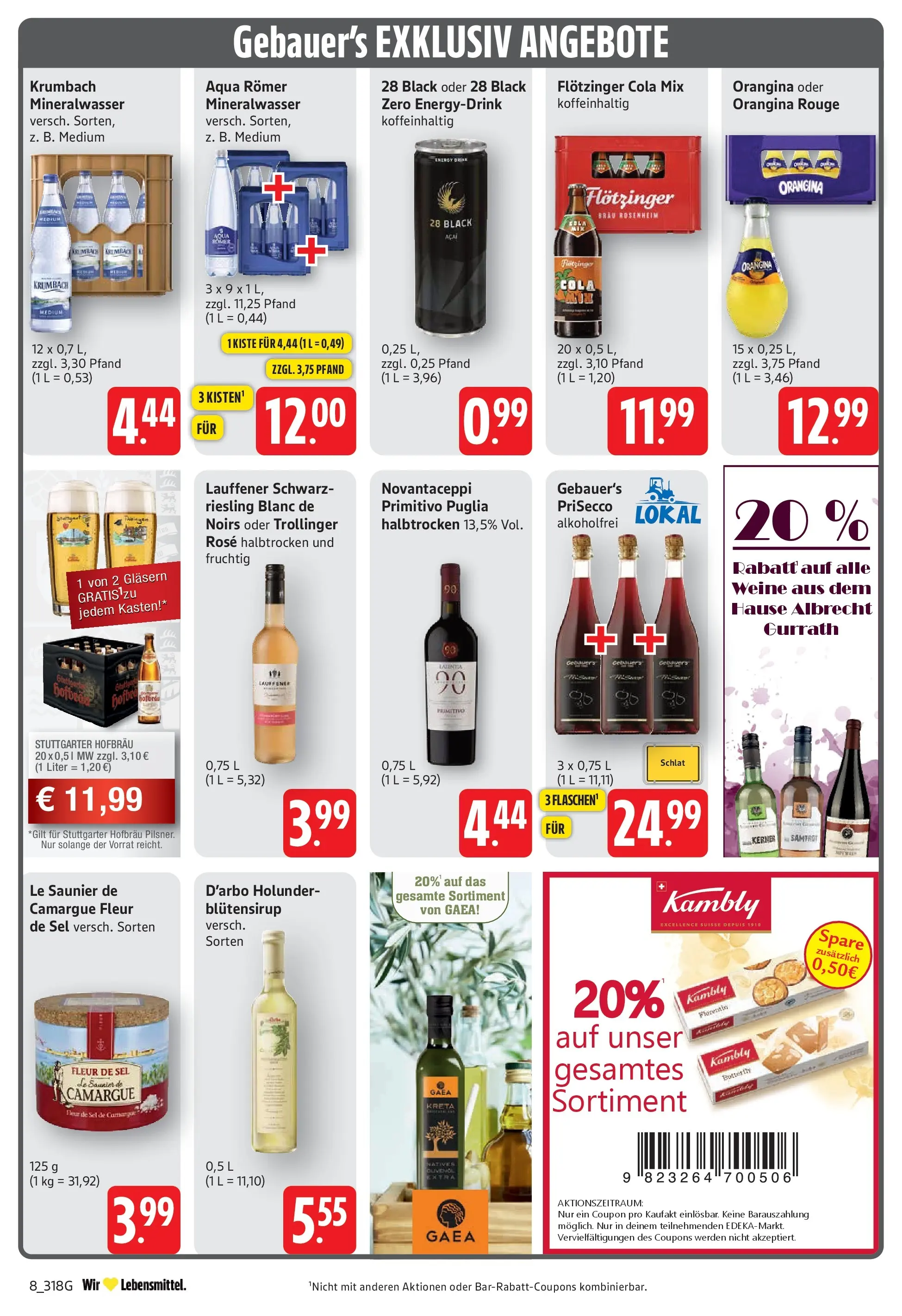 Edeka prospekt Göppingen (ab 26.05.2026) » Angebote Online | Seite: 8 | Produkte: Cola, Energy, Rouge, Mineralwasser