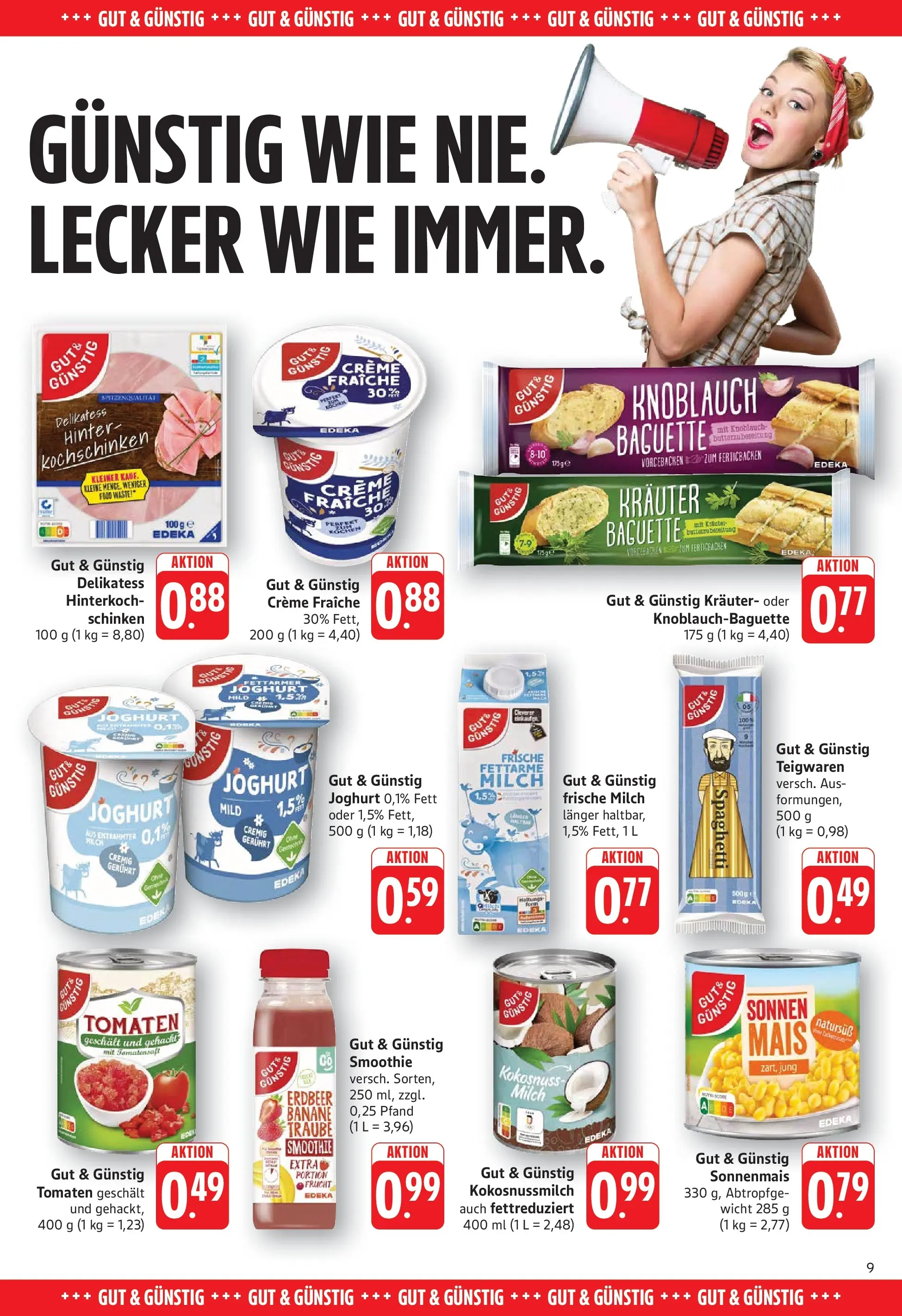 Edeka prospekt Göppingen (ab 26.05.2026) » Angebote Online | Seite: 9 | Produkte: Milch, Joghurt, Creme, Knoblauch