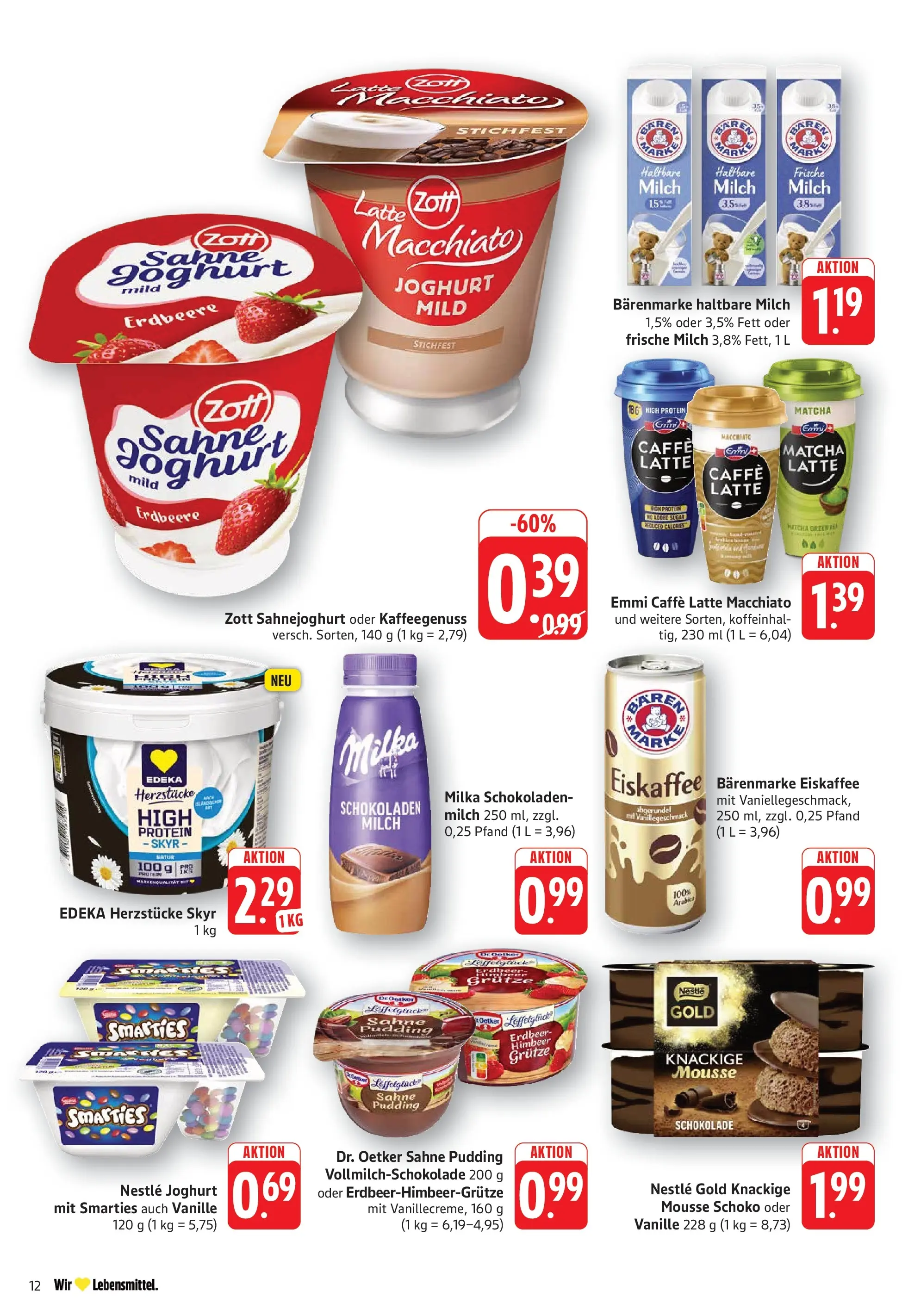 Edeka prospekt Göppingen (ab 26.05.2026) » Angebote Online | Seite: 12 | Produkte: Milch, Milka, Pudding, Skyr