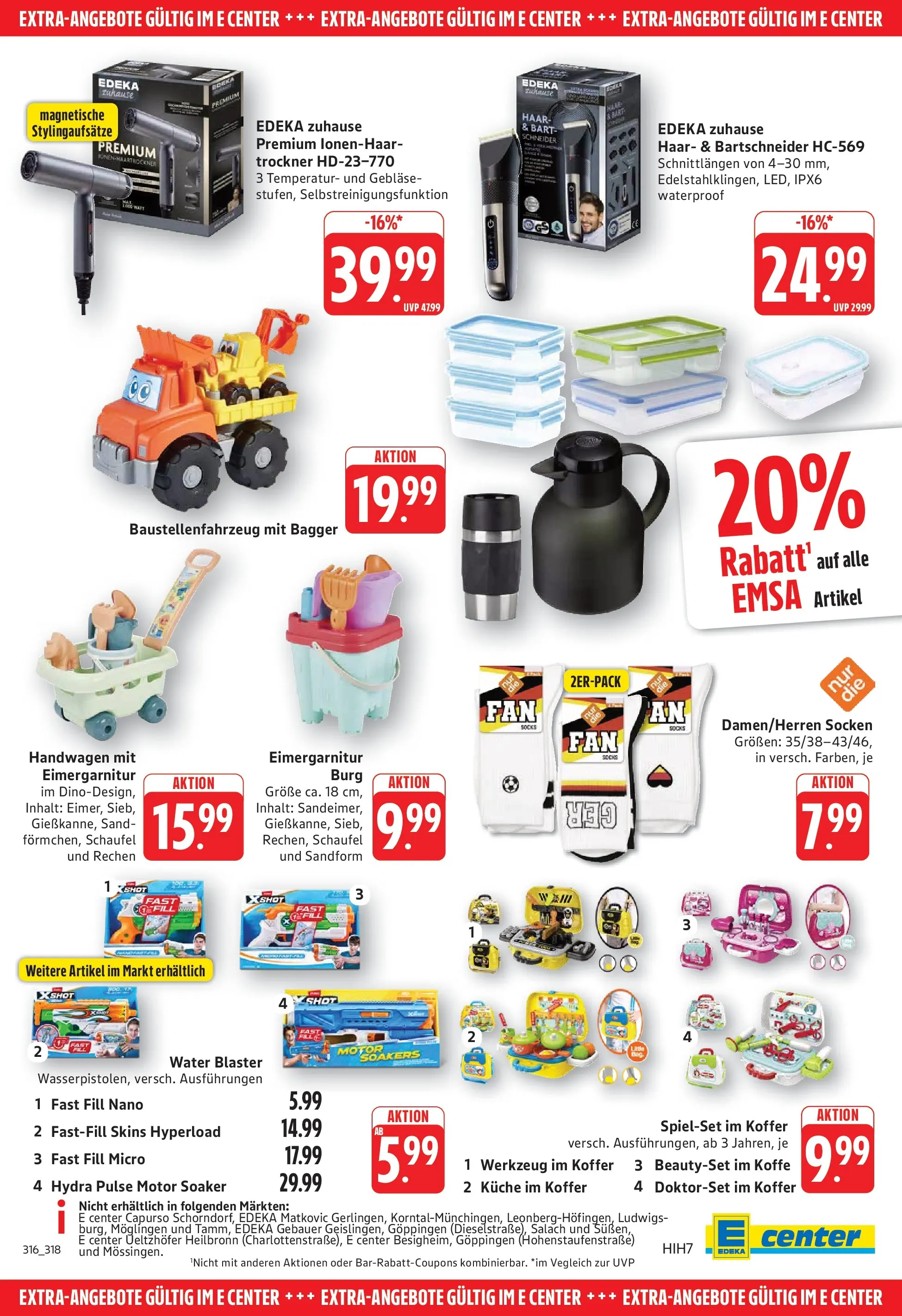 Edeka prospekt Göppingen (ab 26.05.2026) » Angebote Online | Seite: 31 | Produkte: Trockner, Küche, Socken, Koffer