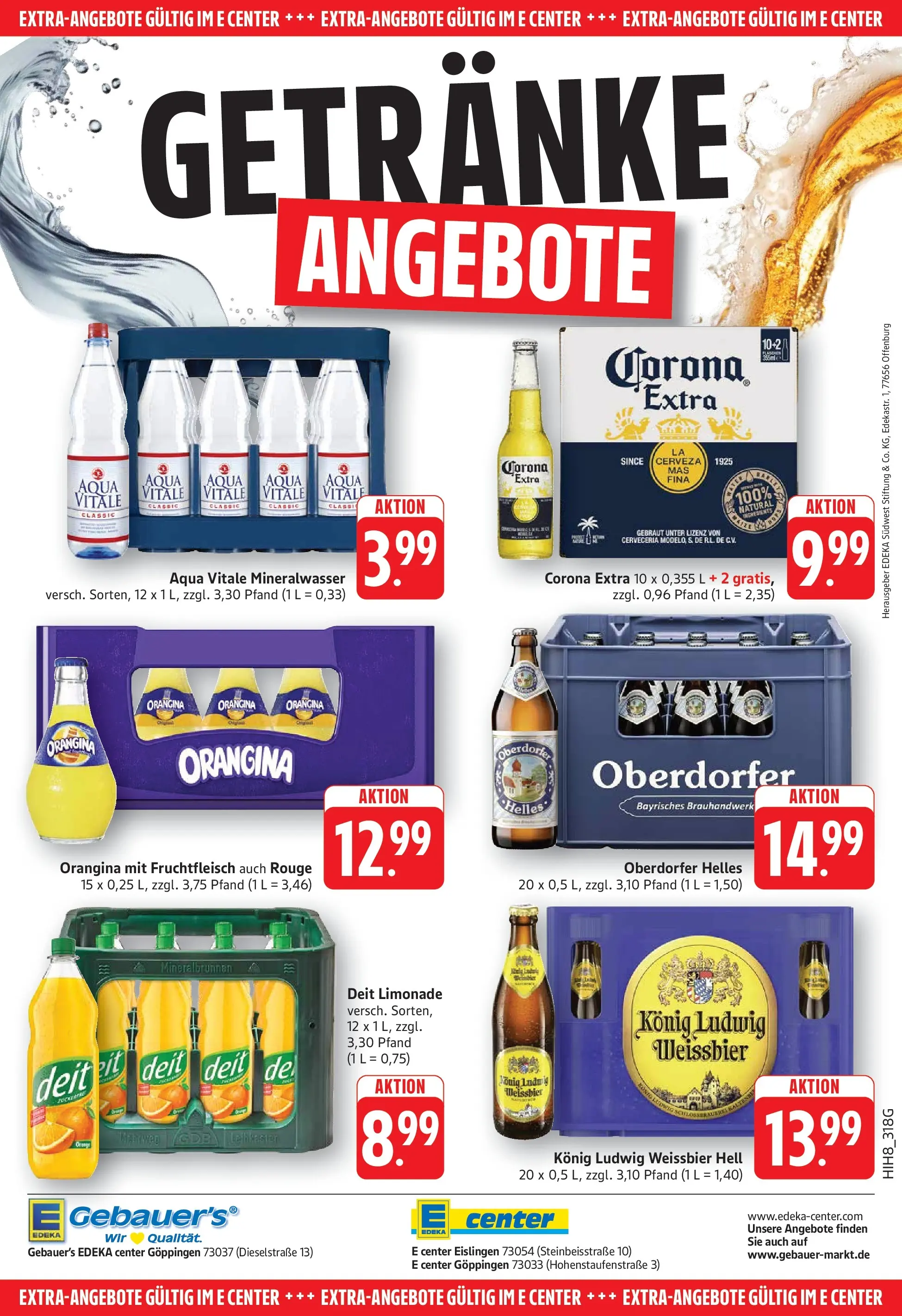 Edeka prospekt Göppingen (ab 26.05.2026) » Angebote Online | Seite: 32 | Produkte: Weißbier, Limonade, Rouge, Mineralwasser