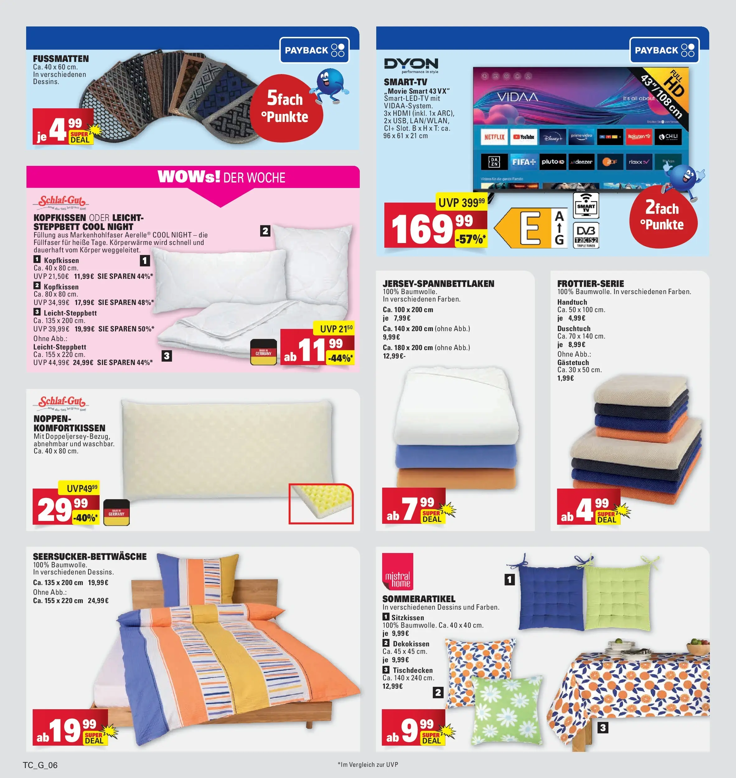 Edeka prospekt Göppingen (ab 26.05.2026) » Angebote Online | Seite: 38 | Produkte: Kopfkissen, Smart TV, Chili, TV